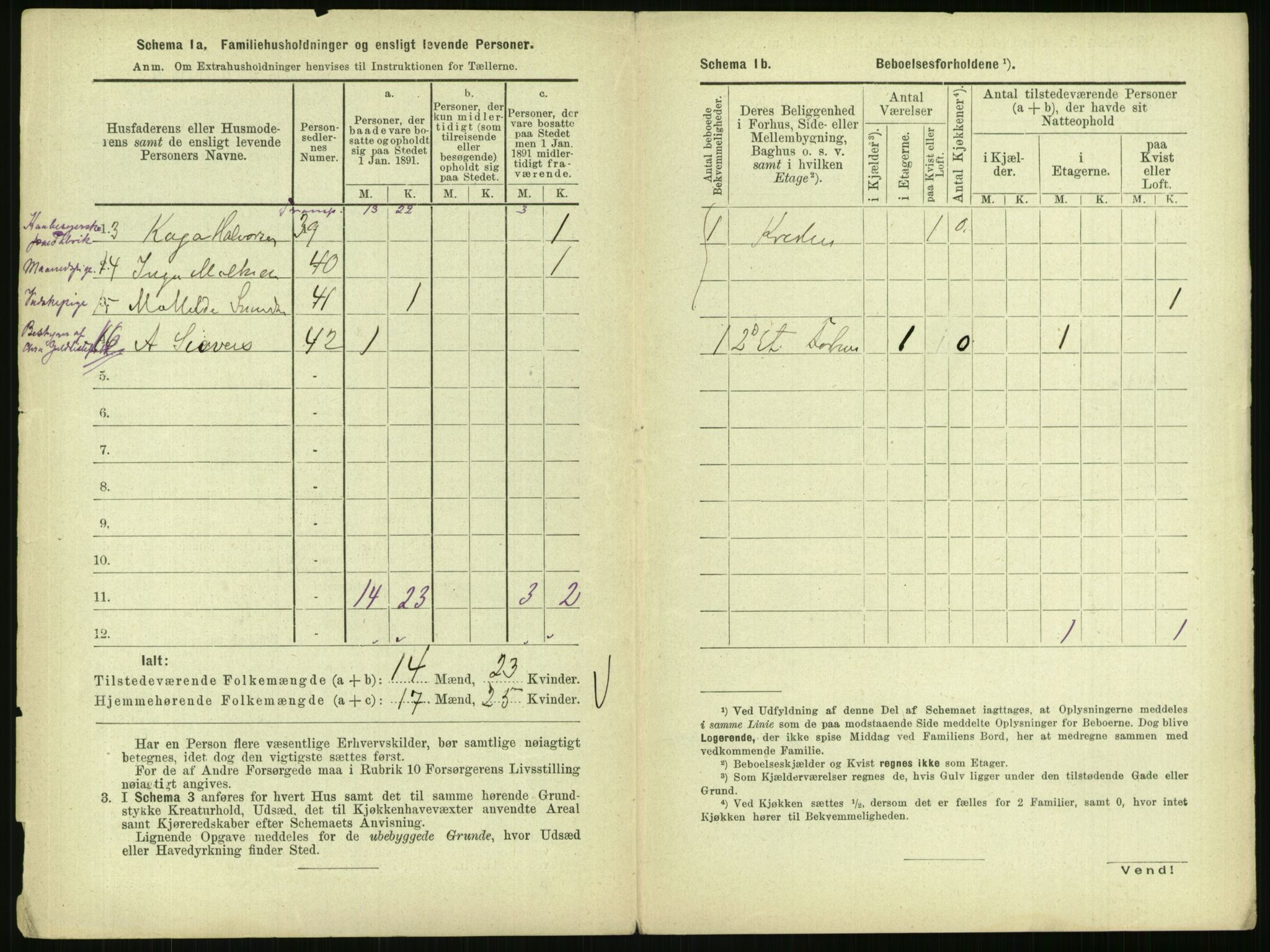 RA, 1891 census for 0301 Kristiania, 1891, p. 78320