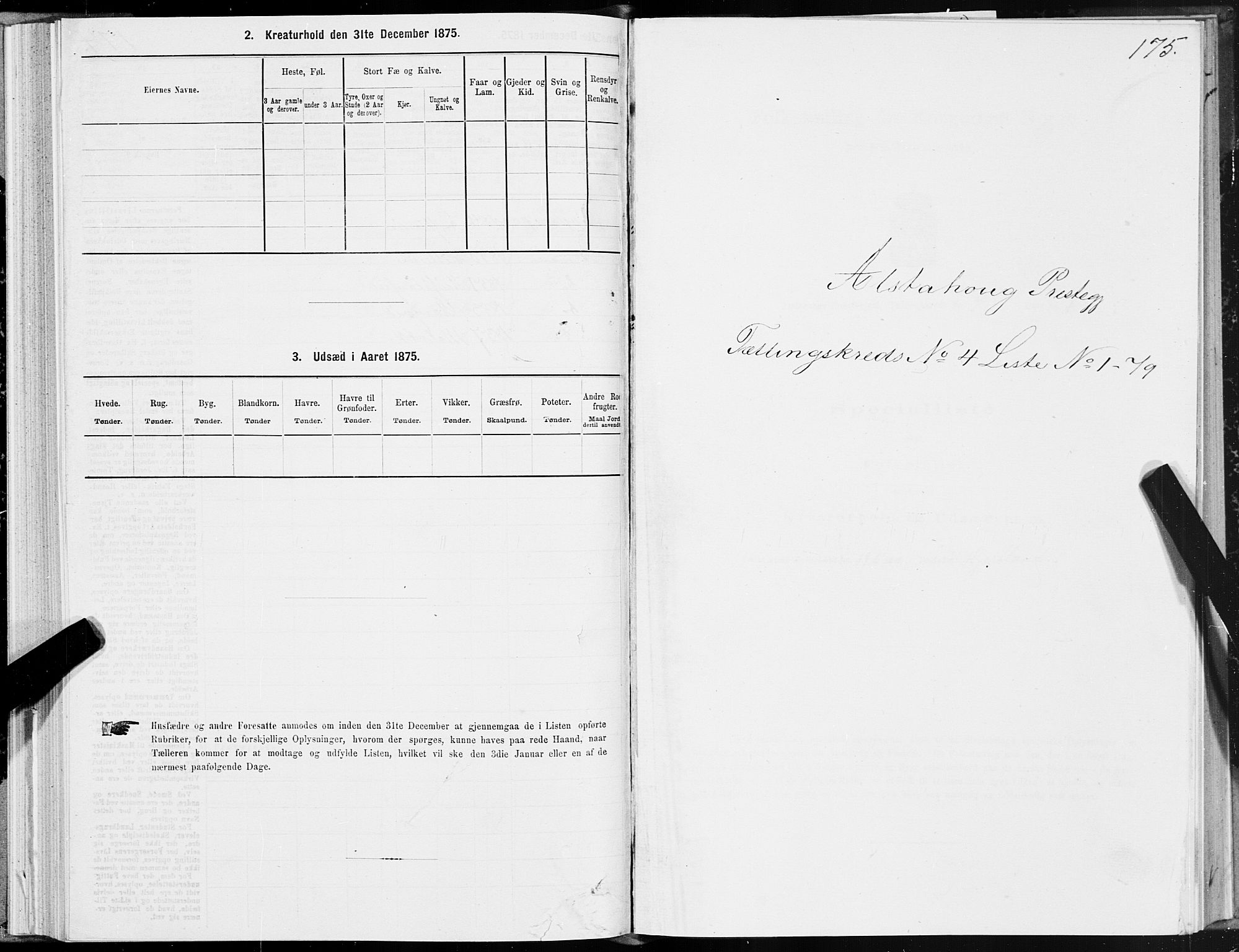 SAT, 1875 census for 1820P Alstahaug, 1875, p. 3175
