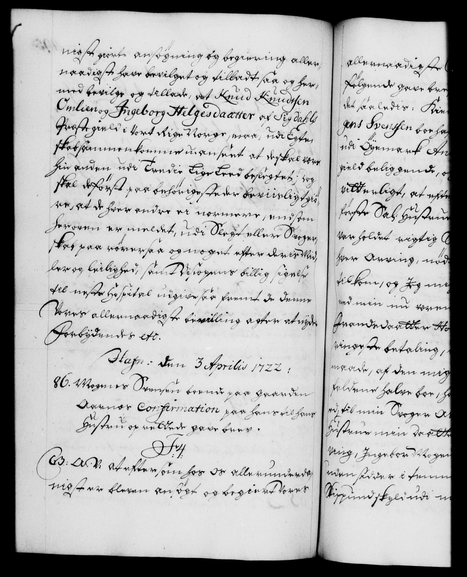 Danske Kanselli 1572-1799, AV/RA-EA-3023/F/Fc/Fca/Fcaa/L0023: Norske registre, 1720-1722, p. 495b