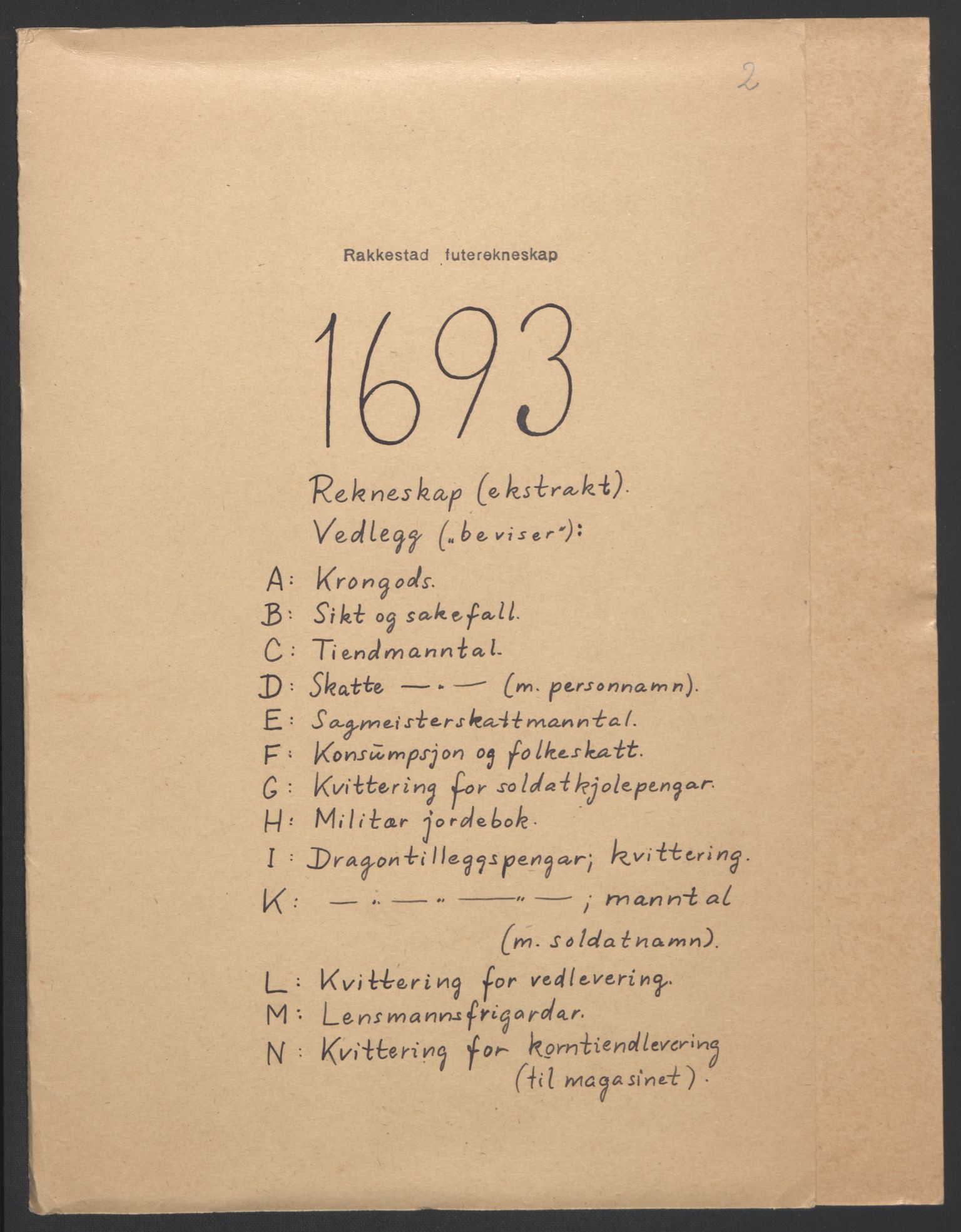 Rentekammeret inntil 1814, Reviderte regnskaper, Fogderegnskap, RA/EA-4092/R05/L0278: Fogderegnskap Rakkestad, 1691-1693, p. 344