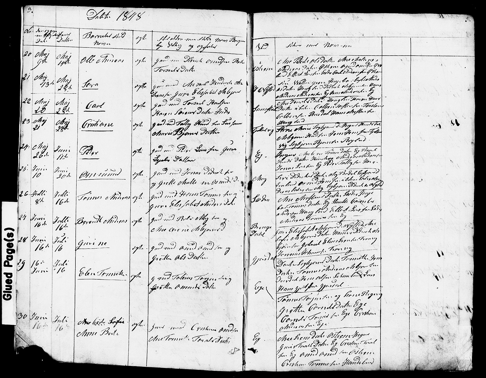 Lund sokneprestkontor, AV/SAST-A-101809/S07/L0003: Parish register (copy) no. B 3, 1848-1885, p. 3