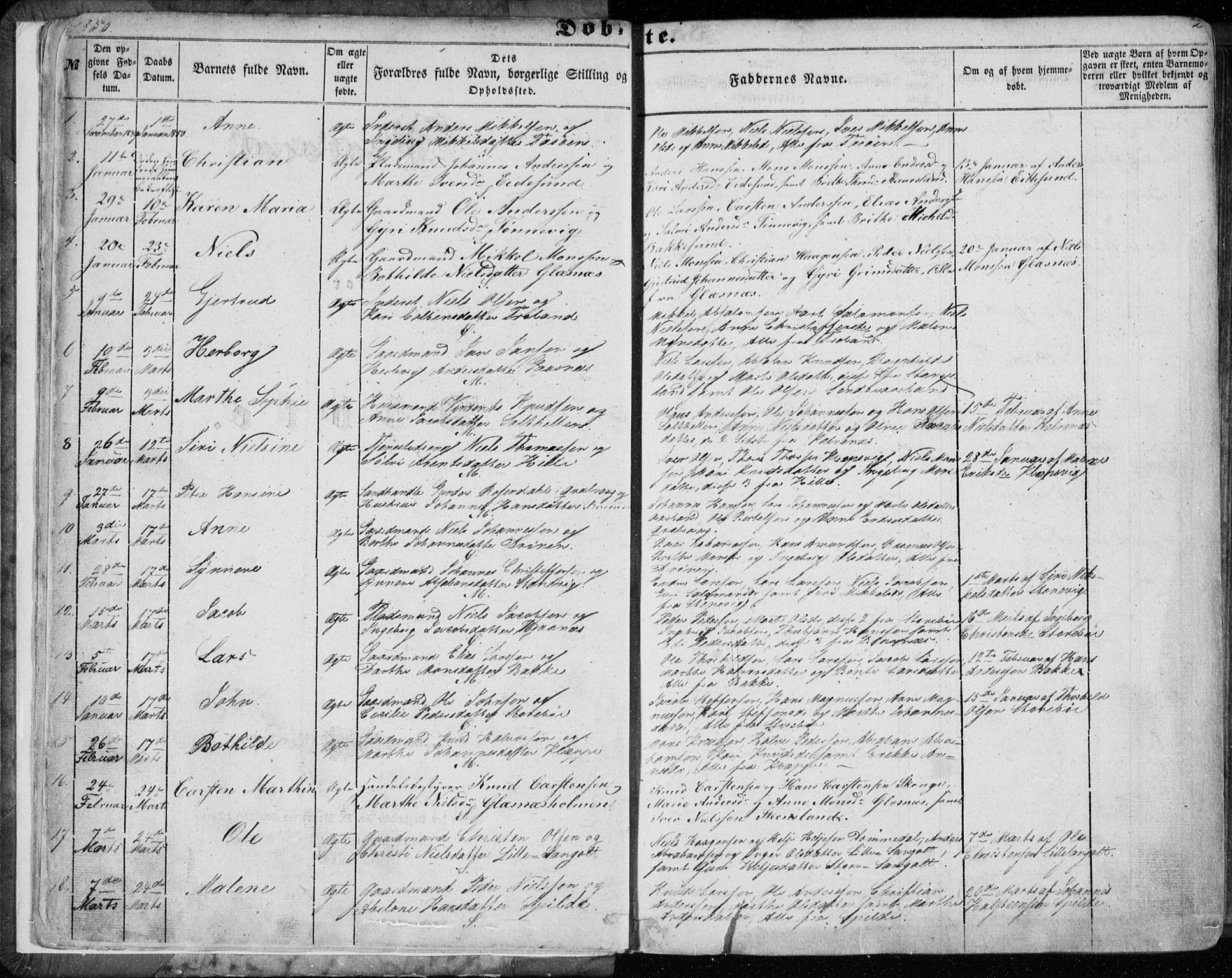 Sund sokneprestembete, AV/SAB-A-99930: Parish register (official) no. A 14, 1850-1866, p. 2