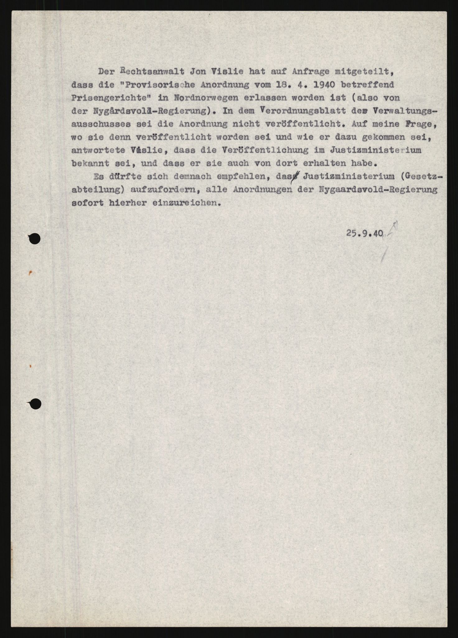 Forsvarets Overkommando. 2 kontor. Arkiv 11.4. Spredte tyske arkivsaker, AV/RA-RAFA-7031/D/Dar/Darb/L0013: Reichskommissariat - Hauptabteilung Vervaltung, 1917-1942, p. 1382