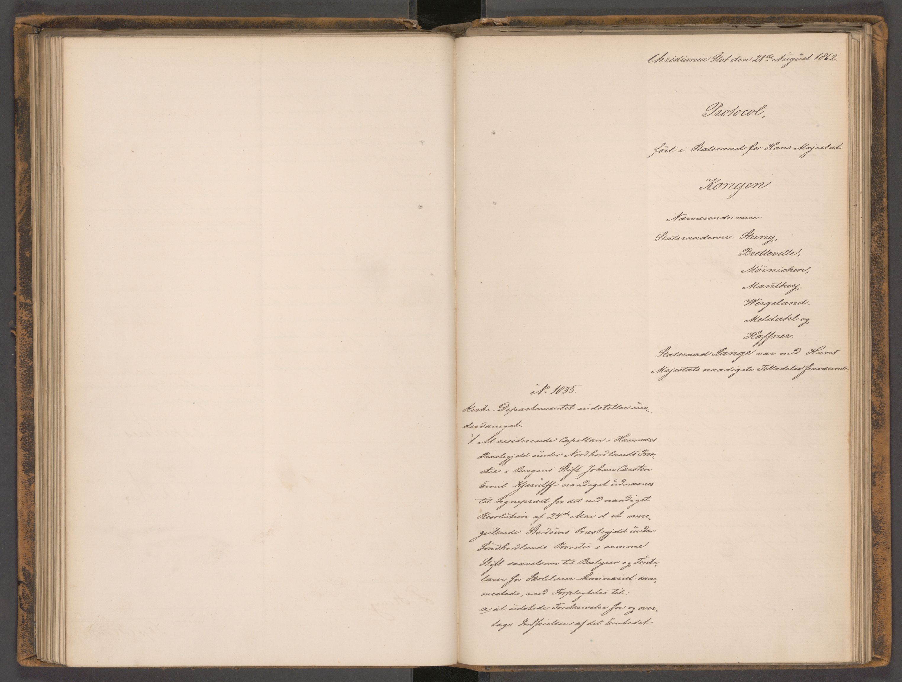 Statsrådssekretariatet, AV/RA-S-1001/A/Ab/L0097: Kgl. res. nr. 742-1105, 2. halvår, 1862