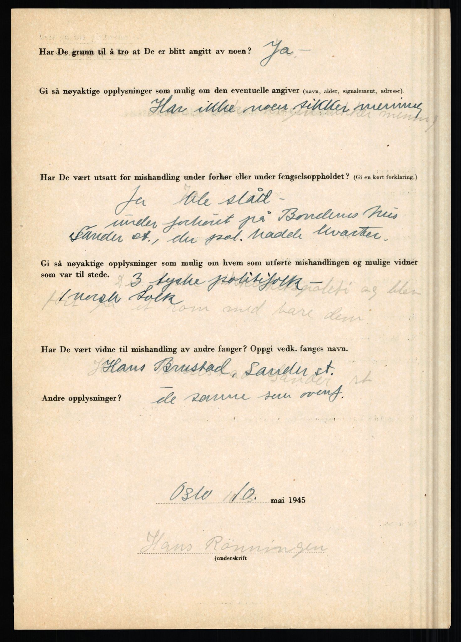 Rikspolitisjefen, AV/RA-S-1560/L/L0014: Pettersen, Aksel - Savosnick, Ernst, 1940-1945, p. 995