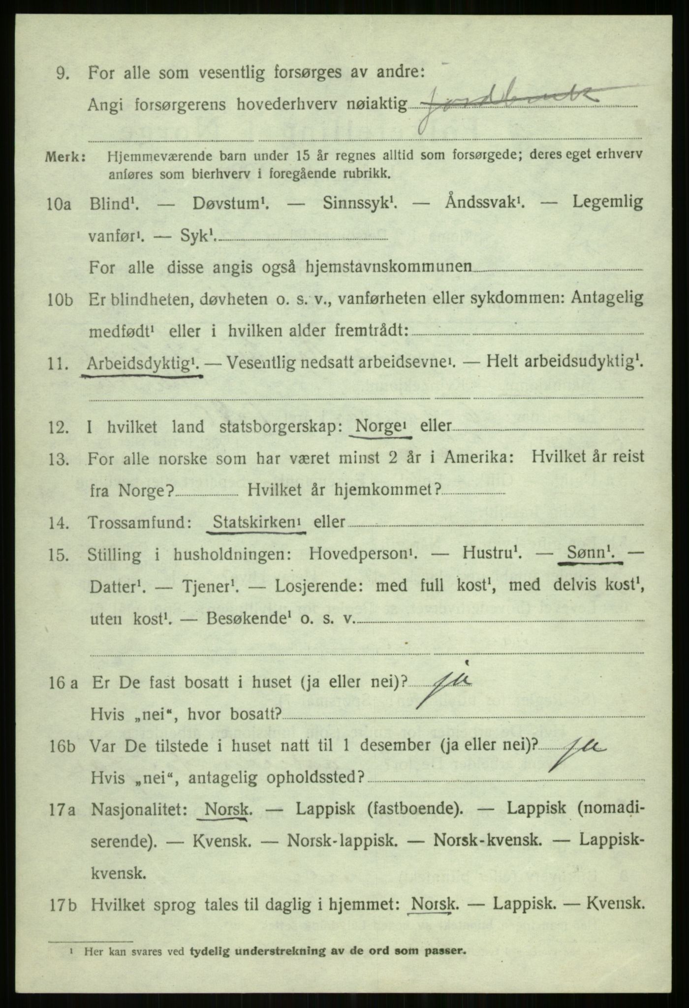 SATØ, 1920 census for Tromsøysund, 1920, p. 2367