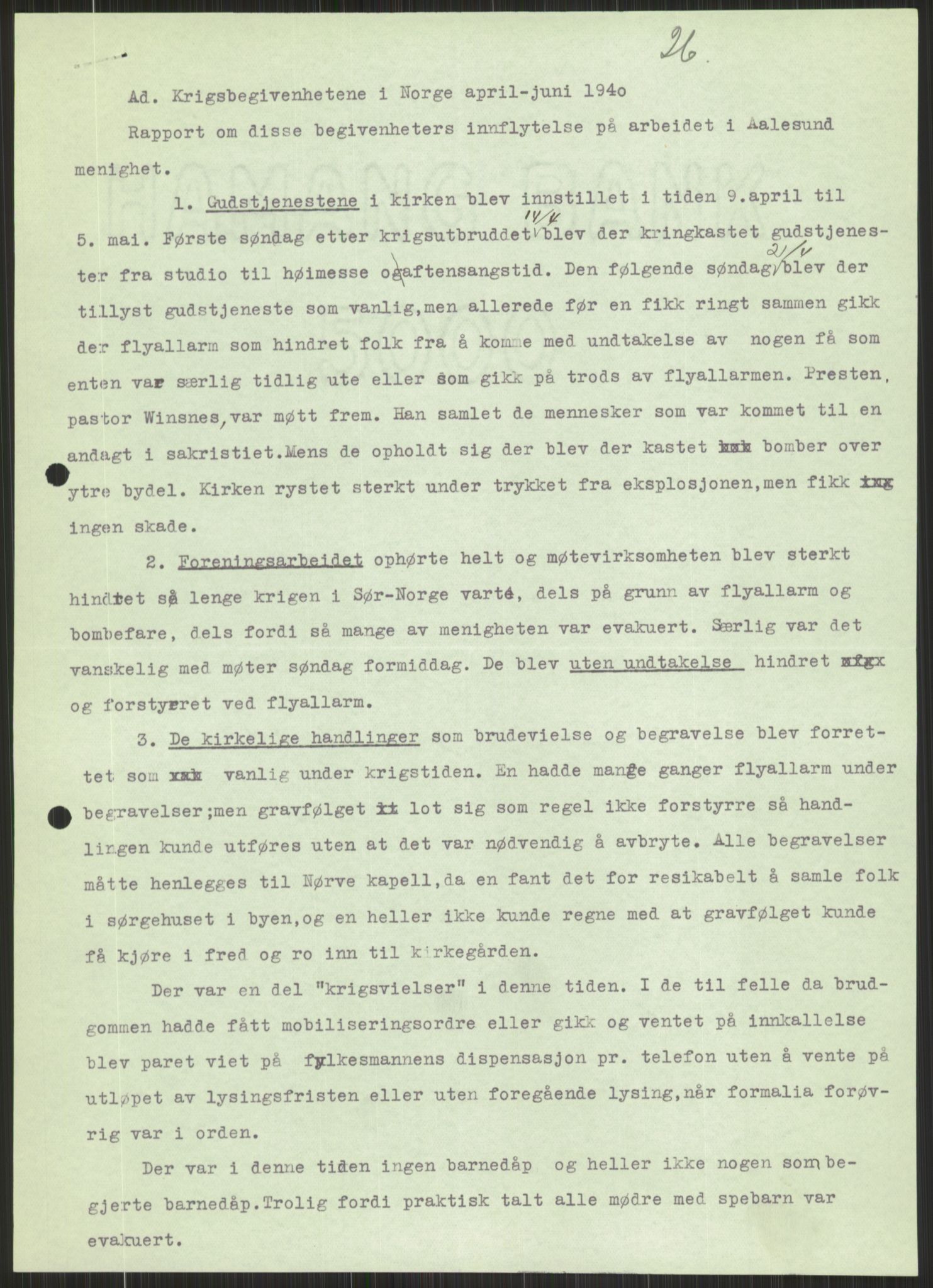 Forsvaret, Forsvarets krigshistoriske avdeling, AV/RA-RAFA-2017/Y/Ya/L0015: II-C-11-31 - Fylkesmenn.  Rapporter om krigsbegivenhetene 1940., 1940, p. 932