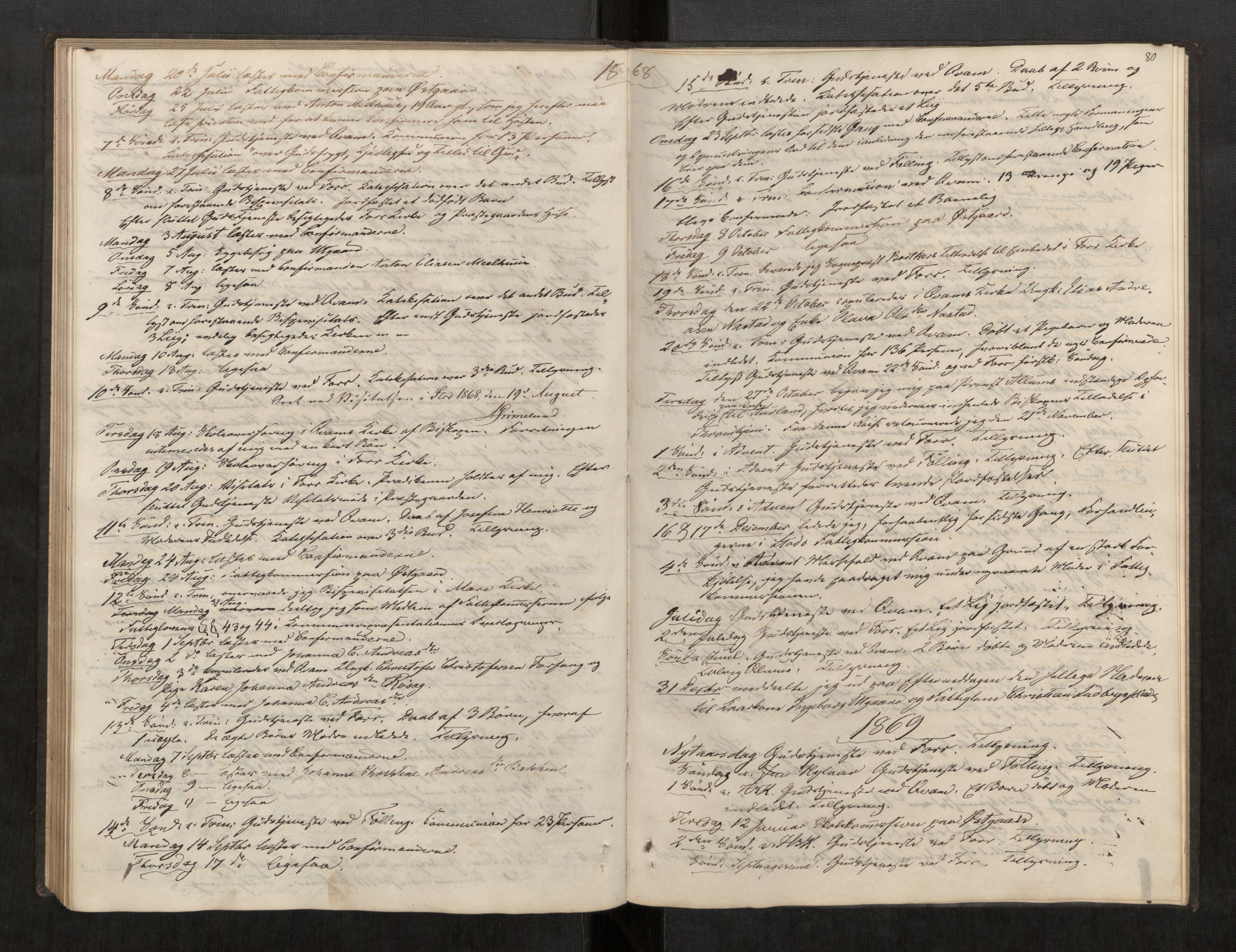 Stod sokneprestkontor, AV/SAT-A-1164/2/I/I1/I1d/L0002: Curate's parish register no. 2, 1850-1869, p. 80