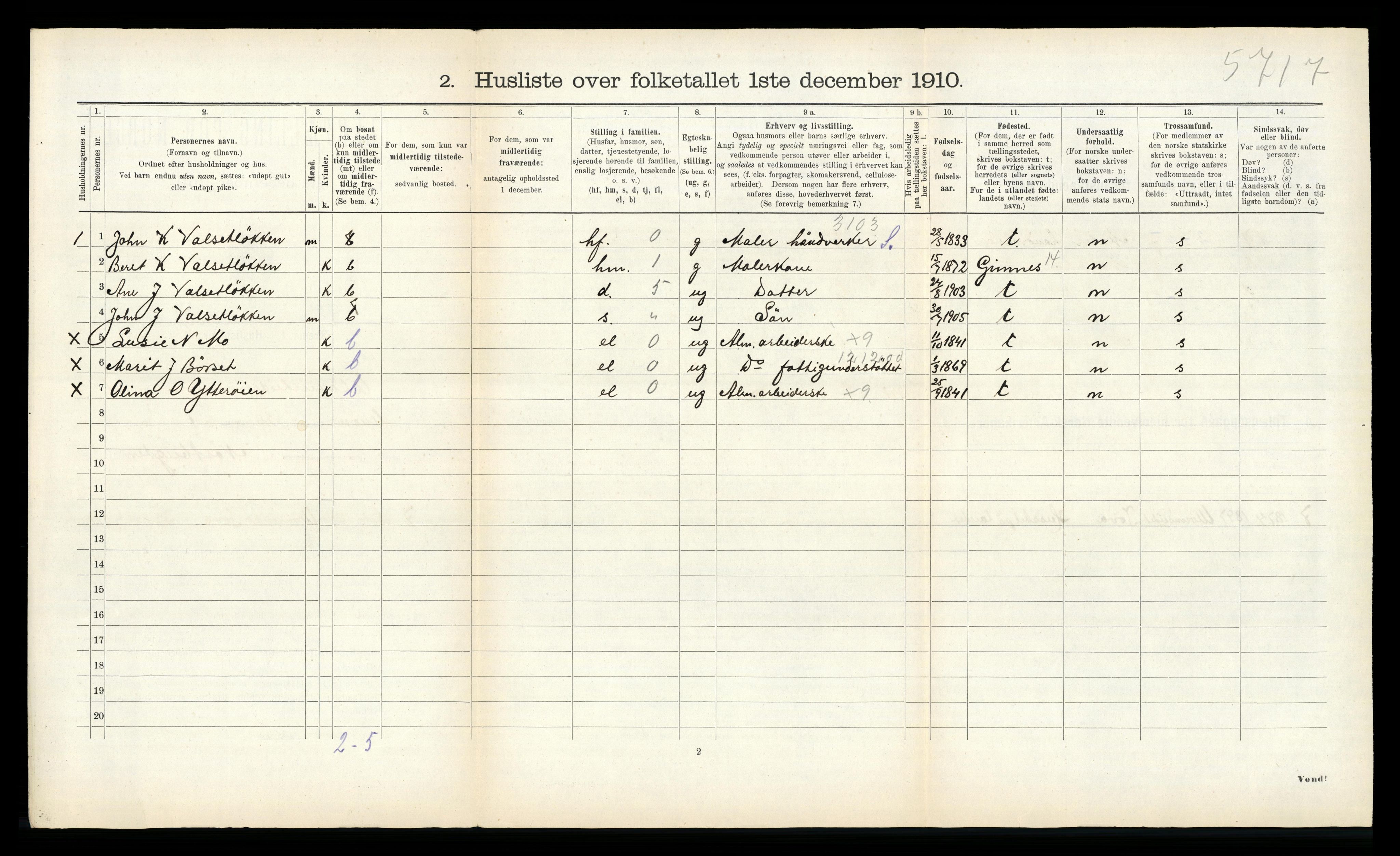 RA, 1910 census for Ålvundeid, 1910, p. 28