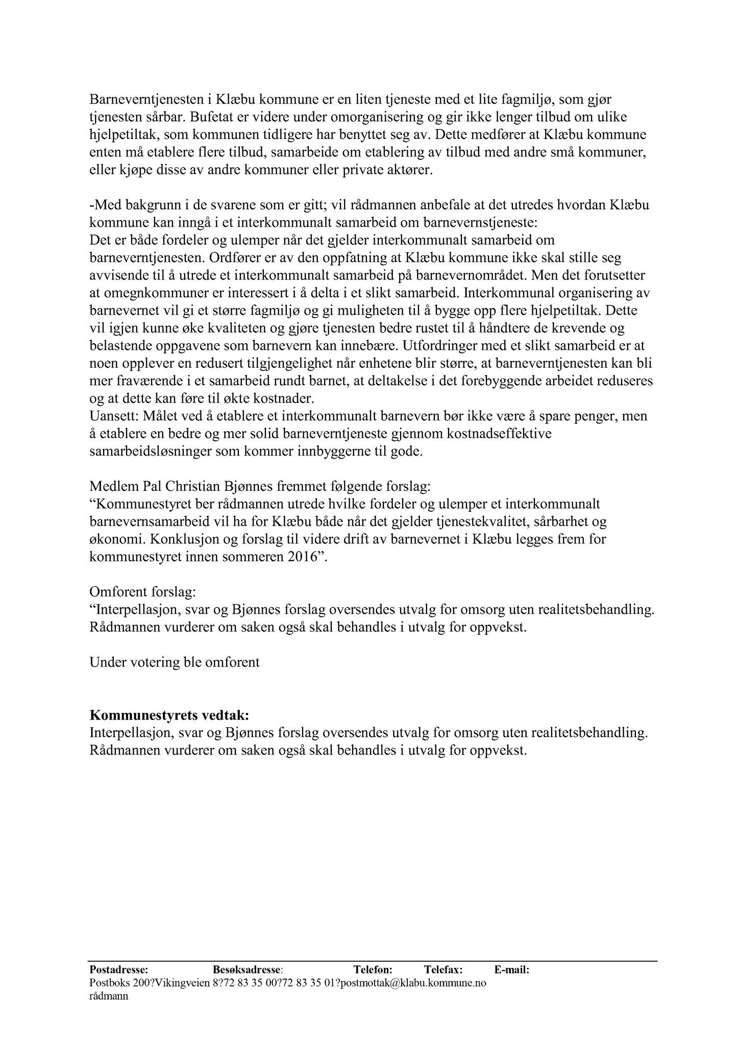 Klæbu Kommune, TRKO/KK/05-UOm/L006: Utvalg for omsorg - Møtedokumenter, 2015, p. 364