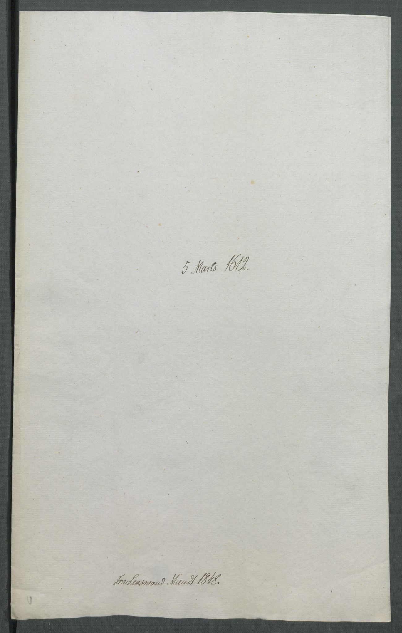 Riksarkivets diplomsamling, AV/RA-EA-5965/F02/L0121: Dokumenter, 1612, p. 8