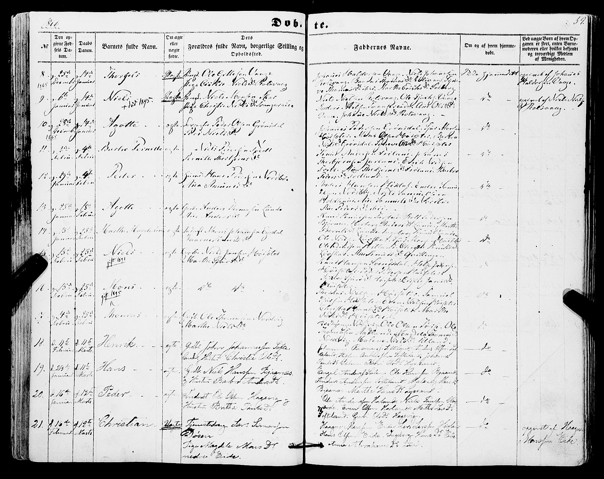 Os sokneprestembete, AV/SAB-A-99929: Parish register (official) no. A 17, 1860-1873, p. 59