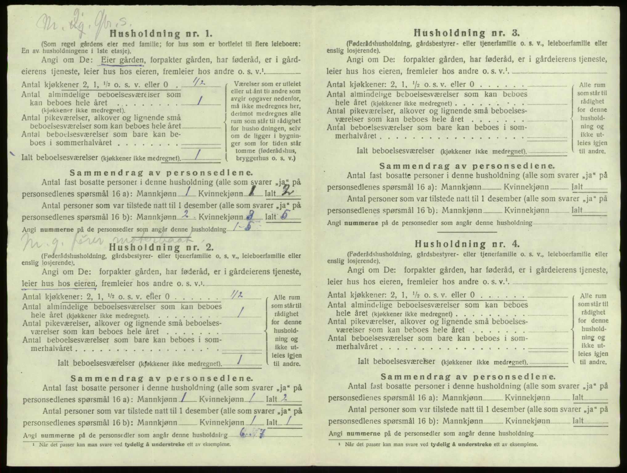 SAB, 1920 census for Lindås, 1920, p. 1348