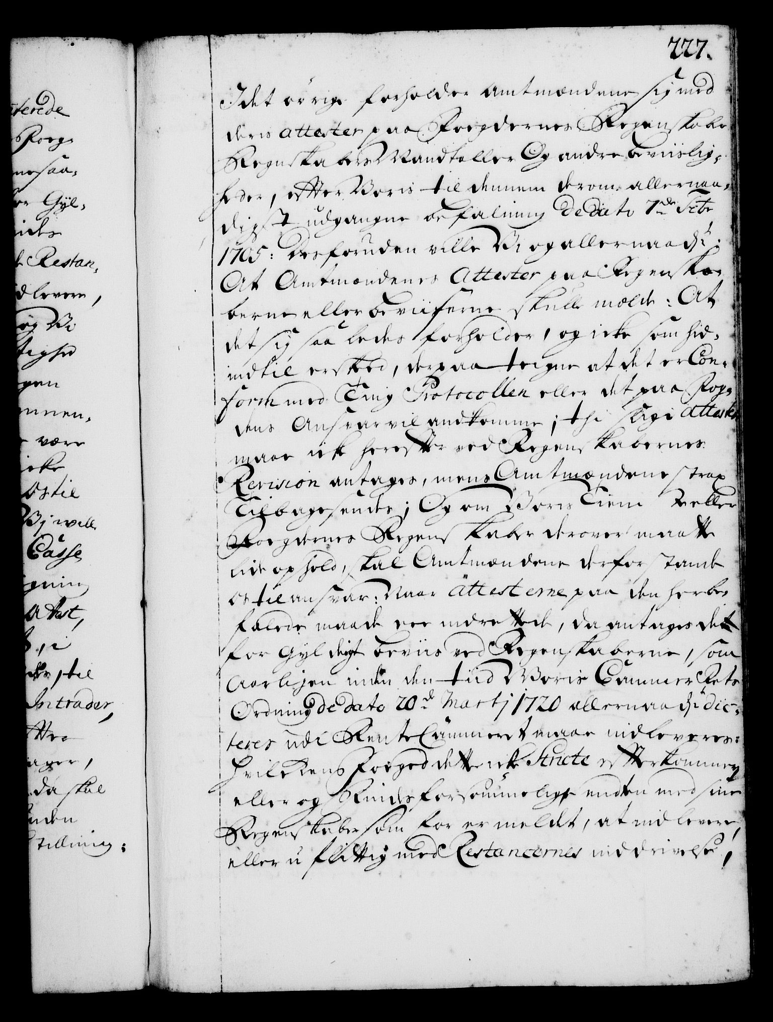 Rentekammeret, Kammerkanselliet, AV/RA-EA-3111/G/Gg/Gga/L0001: Norsk ekspedisjonsprotokoll med register (merket RK 53.1), 1720-1723, p. 227