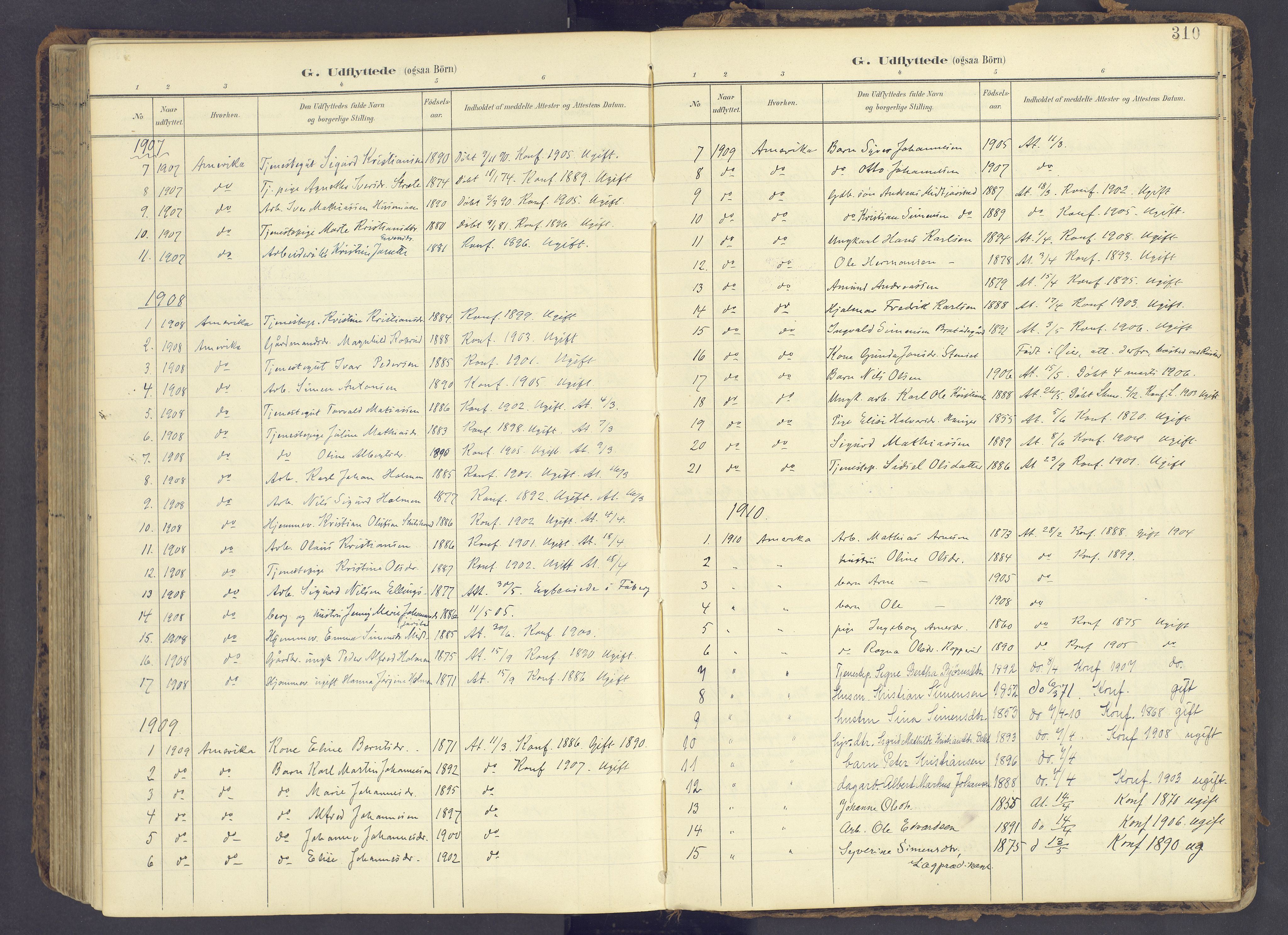 Fåberg prestekontor, AV/SAH-PREST-086/H/Ha/Haa/L0012: Parish register (official) no. 12, 1899-1915, p. 310