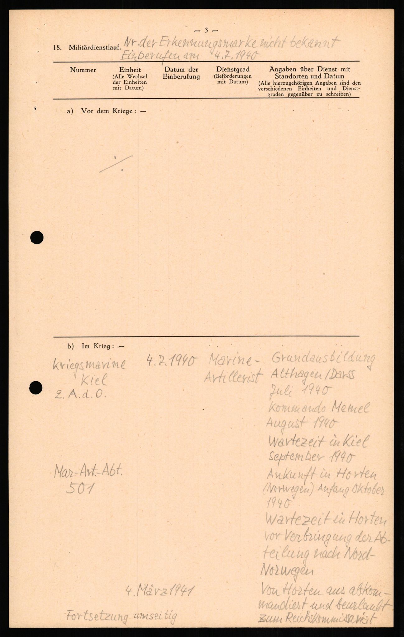 Forsvaret, Forsvarets overkommando II, AV/RA-RAFA-3915/D/Db/L0021: CI Questionaires. Tyske okkupasjonsstyrker i Norge. Tyskere., 1945-1946, p. 268