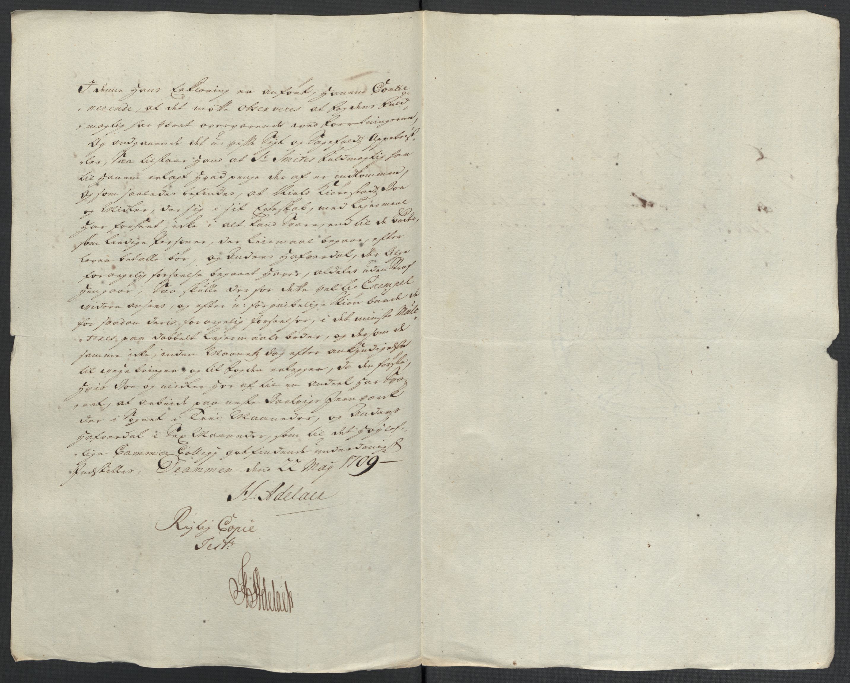 Rentekammeret inntil 1814, Reviderte regnskaper, Fogderegnskap, AV/RA-EA-4092/R36/L2118: Fogderegnskap Øvre og Nedre Telemark og Bamble, 1708-1709, p. 400