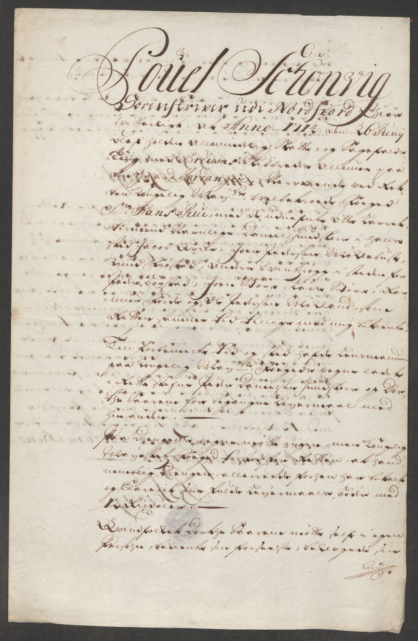 Rentekammeret inntil 1814, Reviderte regnskaper, Fogderegnskap, RA/EA-4092/R53/L3438: Fogderegnskap Sunn- og Nordfjord, 1714, p. 262