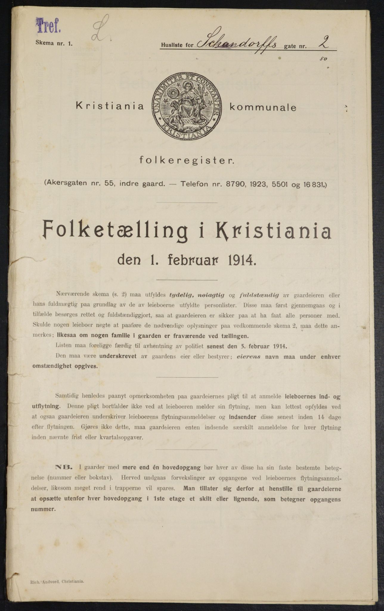 OBA, Municipal Census 1914 for Kristiania, 1914, p. 89251