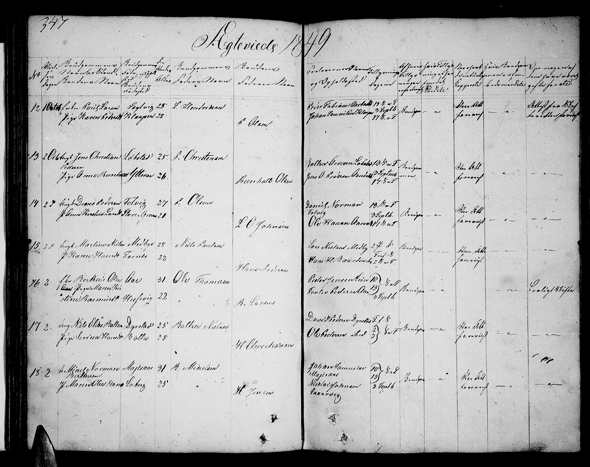 Ibestad sokneprestembete, SATØ/S-0077/H/Ha/Hab/L0003klokker: Parish register (copy) no. 3, 1833-1852, p. 347