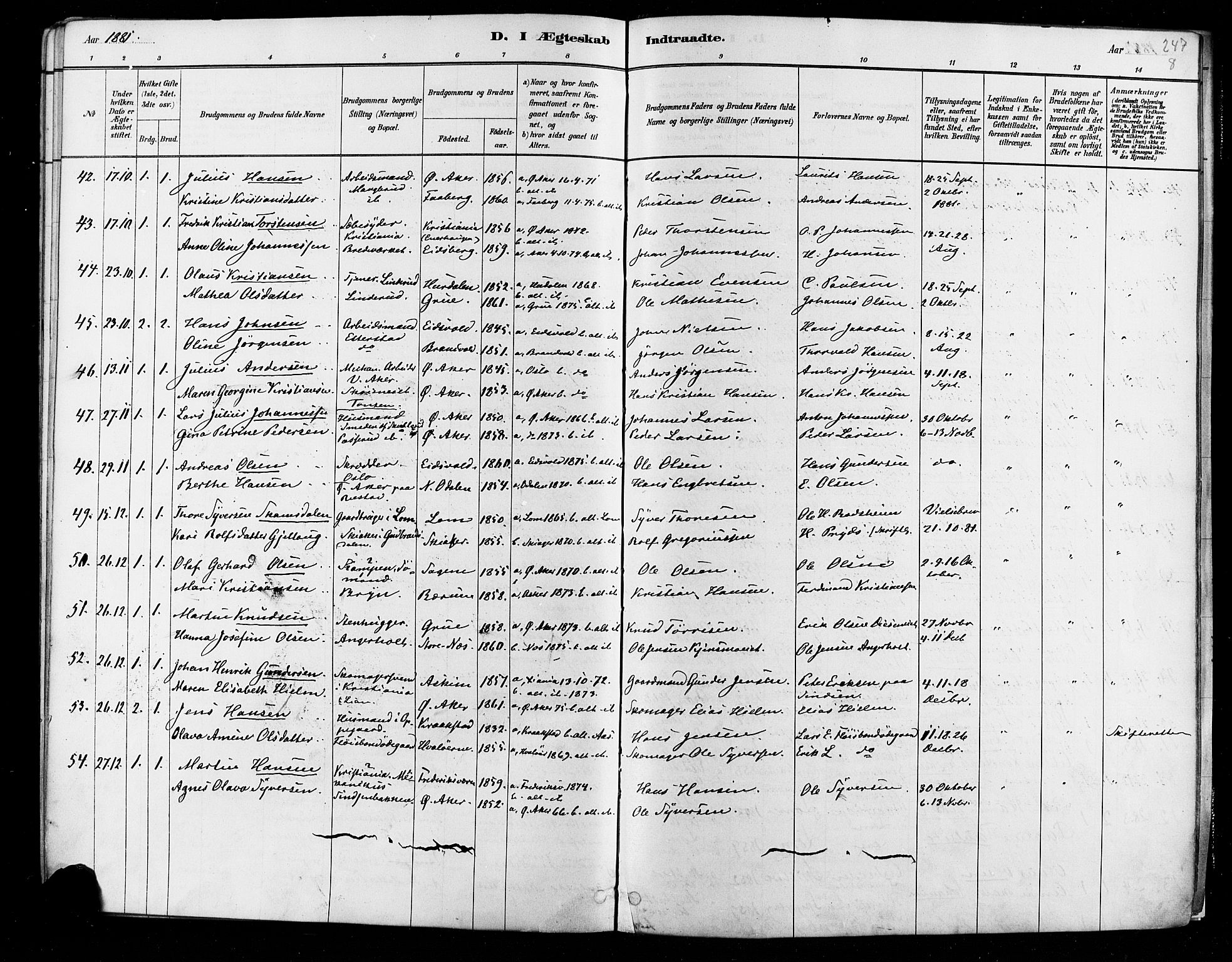 Østre Aker prestekontor Kirkebøker, AV/SAO-A-10840/F/Fa/L0006: Parish register (official) no. I 5, 1879-1882, p. 247h