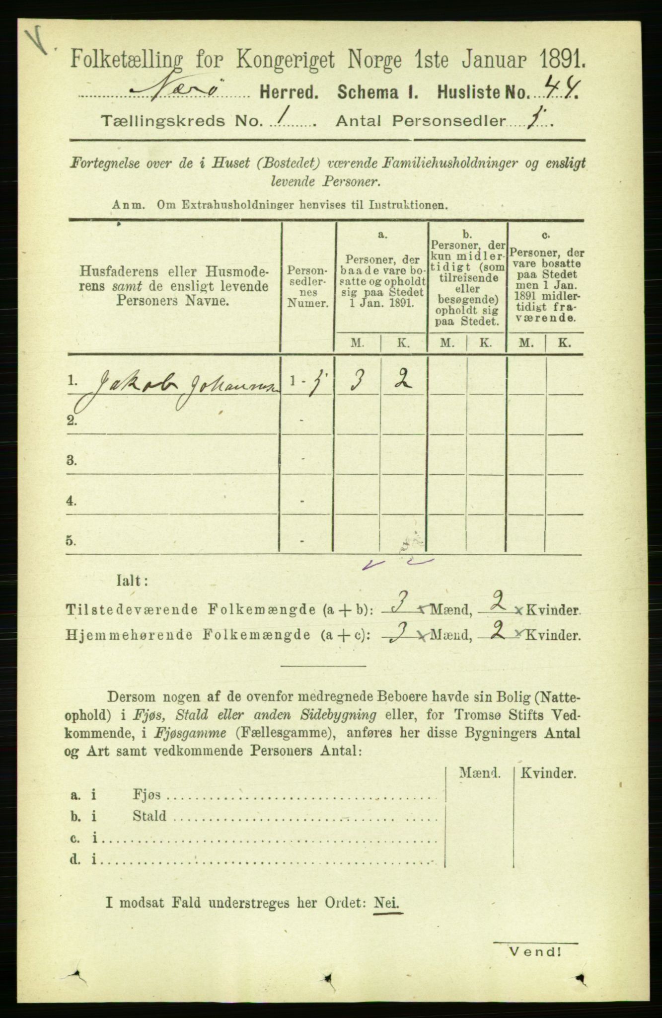 RA, 1891 census for 1751 Nærøy, 1891, p. 57