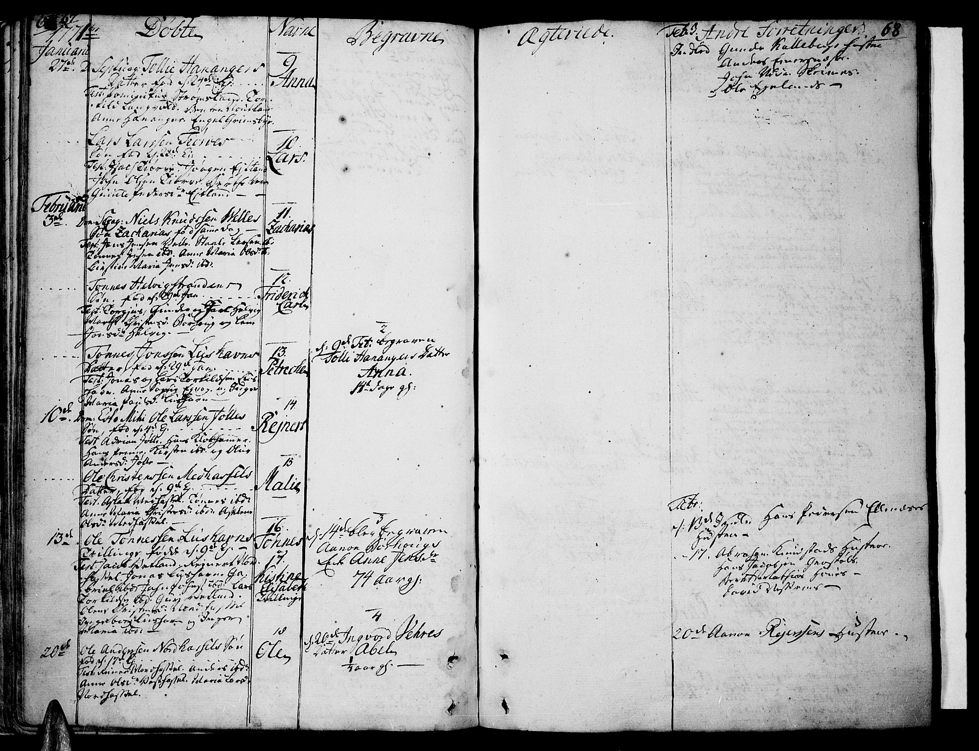 Lista sokneprestkontor, AV/SAK-1111-0027/F/Fa/L0004: Parish register (official) no. A 4, 1768-1794, p. 67-68