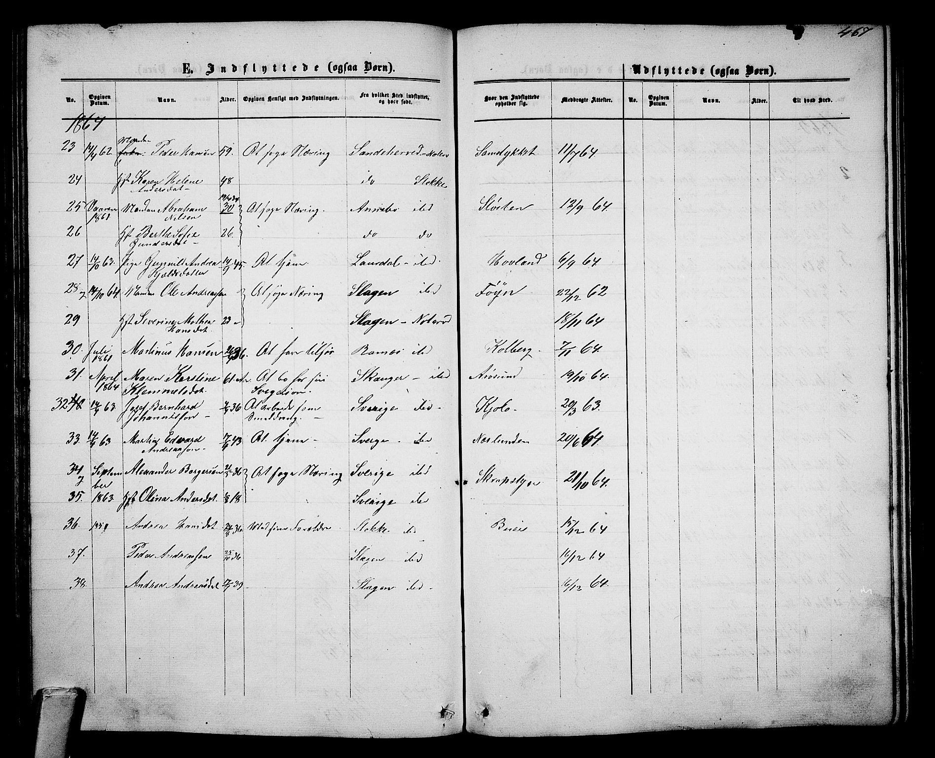 Nøtterøy kirkebøker, SAKO/A-354/G/Ga/L0002: Parish register (copy) no. I 2, 1860-1877, p. 467