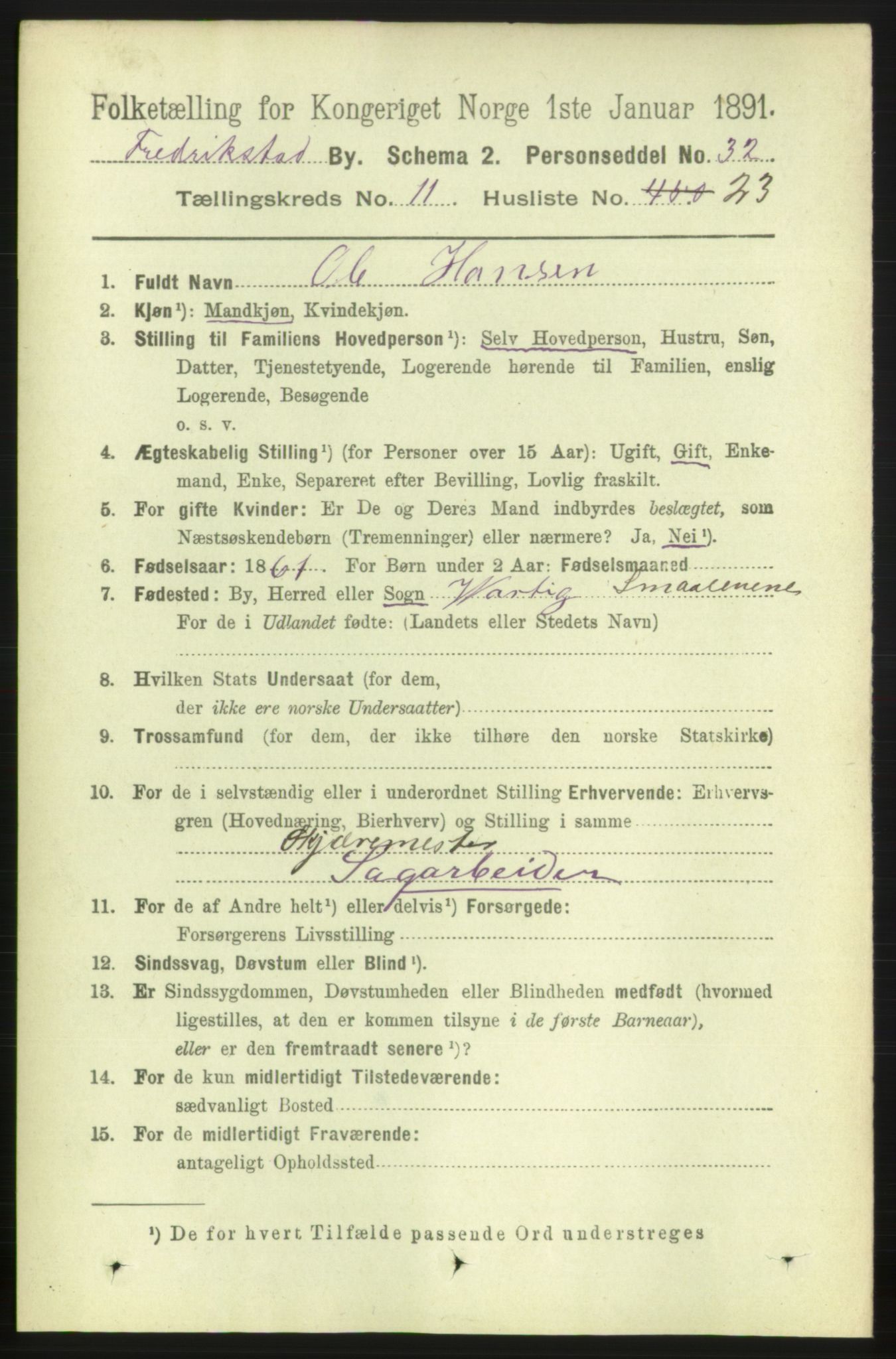 RA, 1891 census for 0103 Fredrikstad, 1891, p. 12818