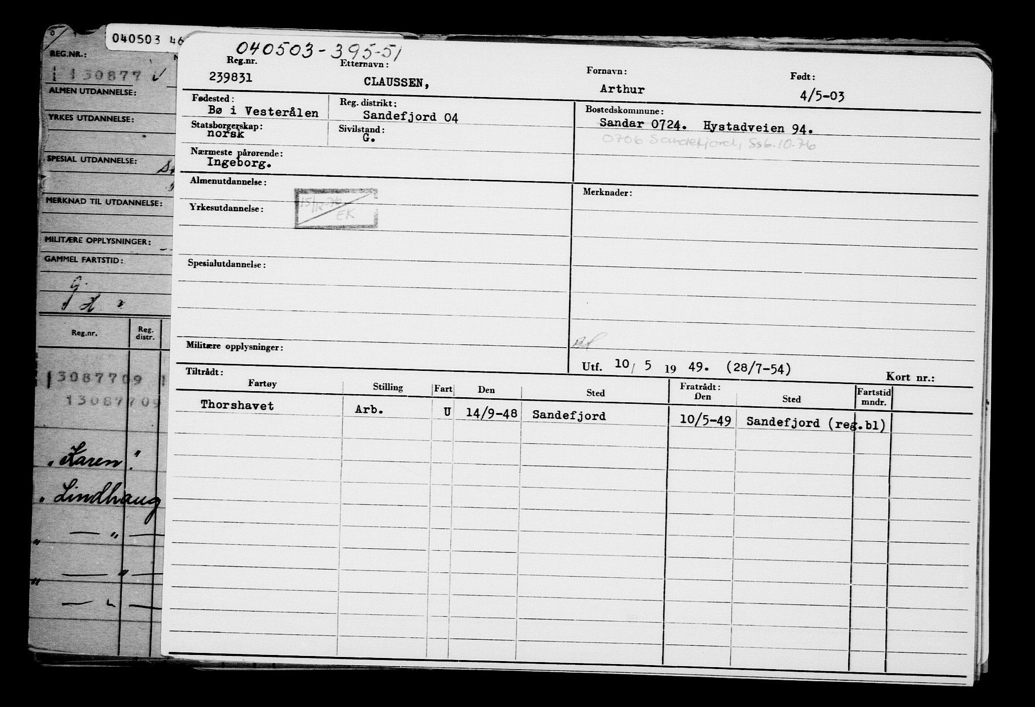 Direktoratet for sjømenn, AV/RA-S-3545/G/Gb/L0049: Hovedkort, 1903, p. 29