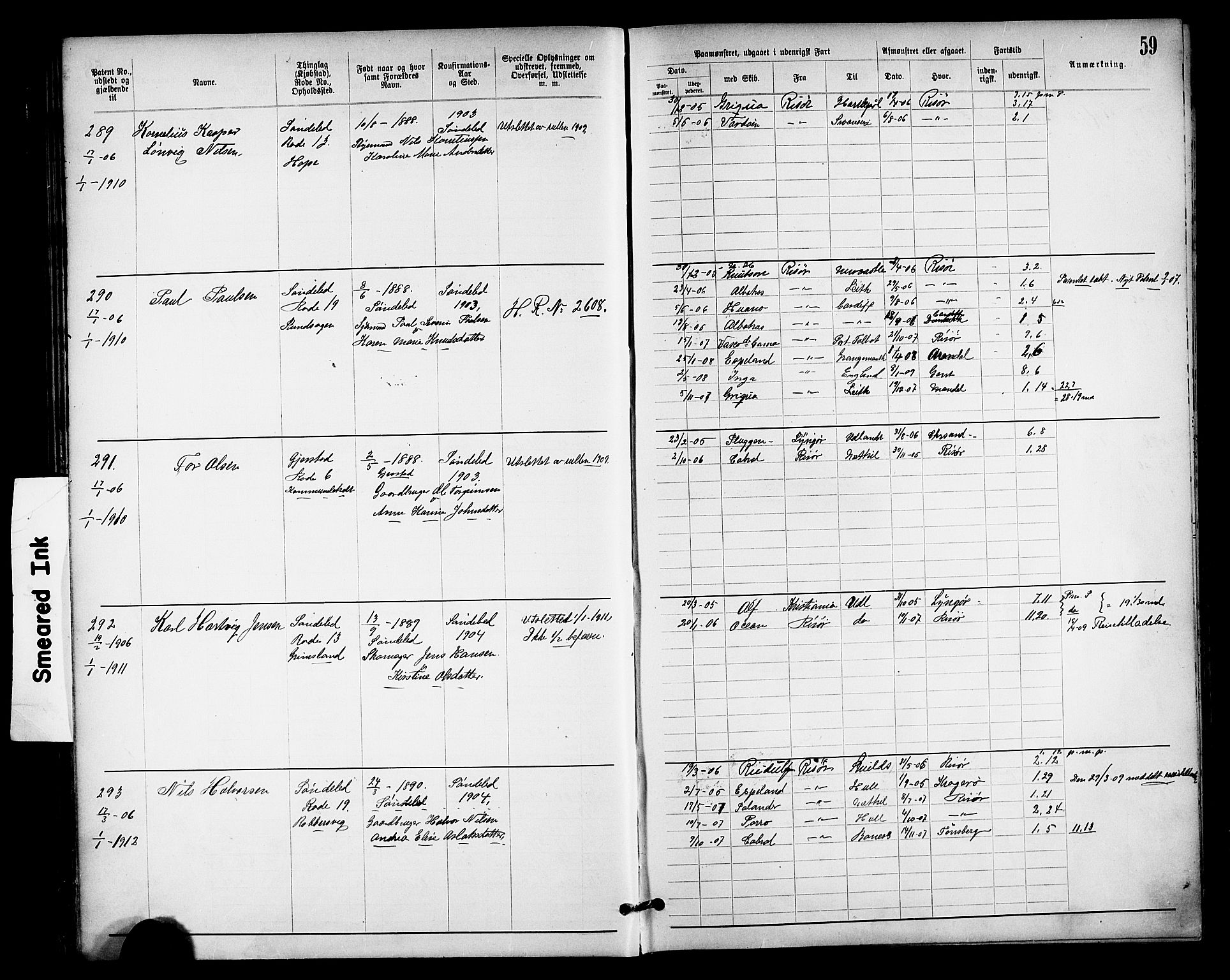 Risør mønstringskrets, AV/SAK-2031-0010/F/Fa/L0004: Annotasjonsrulle nr 1914-1915 og nr 1-477, T-8, 1899-1911, p. 64