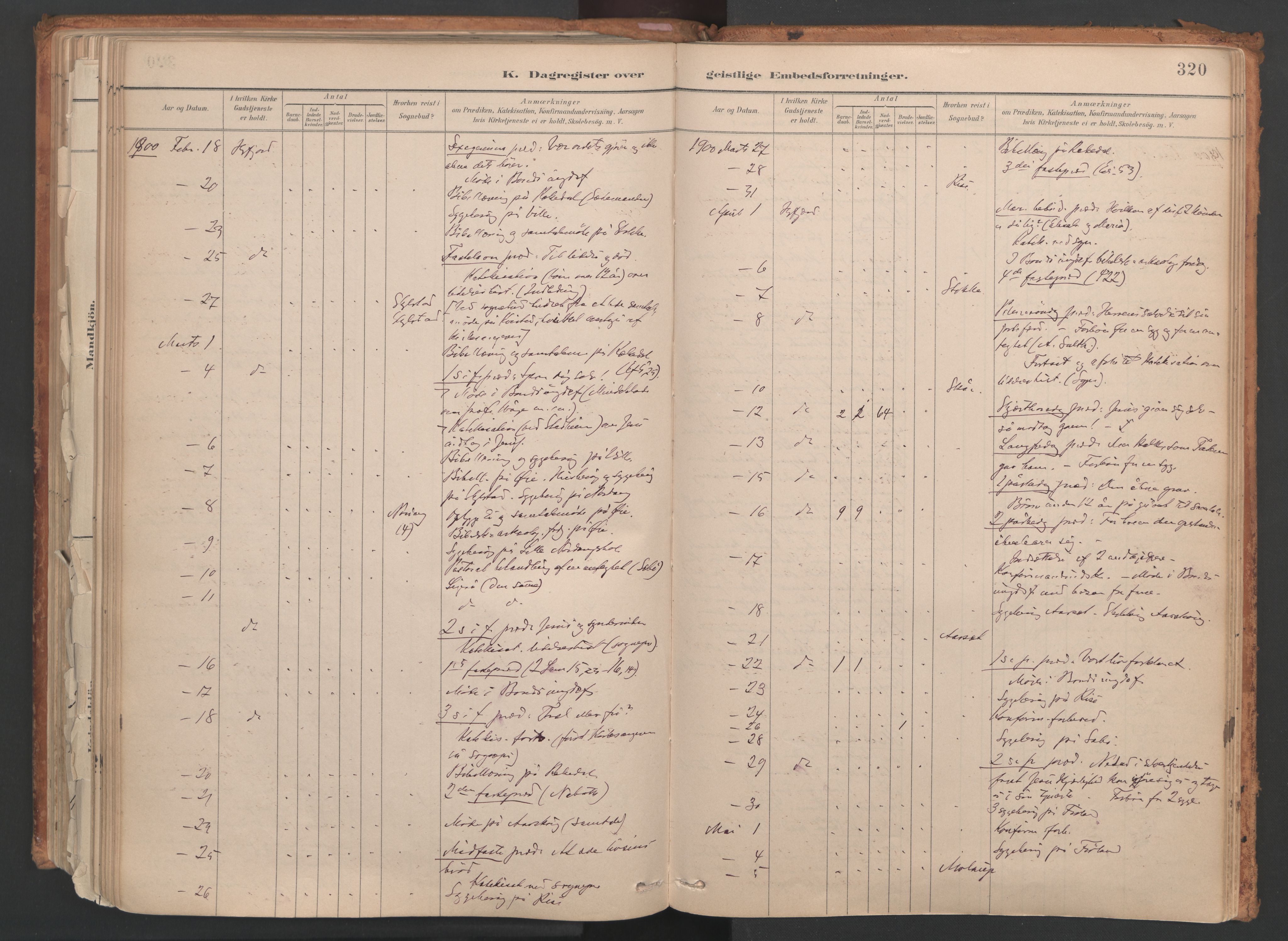 Ministerialprotokoller, klokkerbøker og fødselsregistre - Møre og Romsdal, SAT/A-1454/515/L0211: Parish register (official) no. 515A07, 1886-1910, p. 320