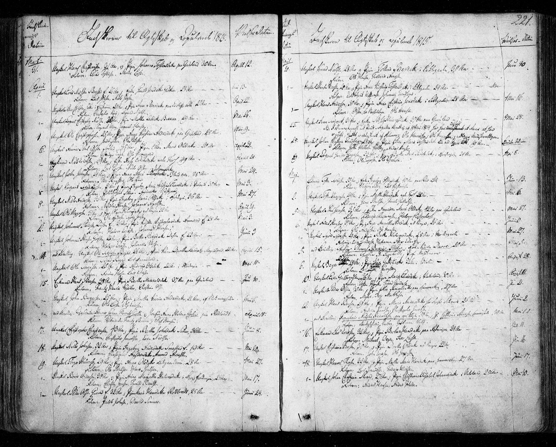 Aker prestekontor kirkebøker, SAO/A-10861/F/L0011: Parish register (official) no. 11, 1810-1819, p. 221