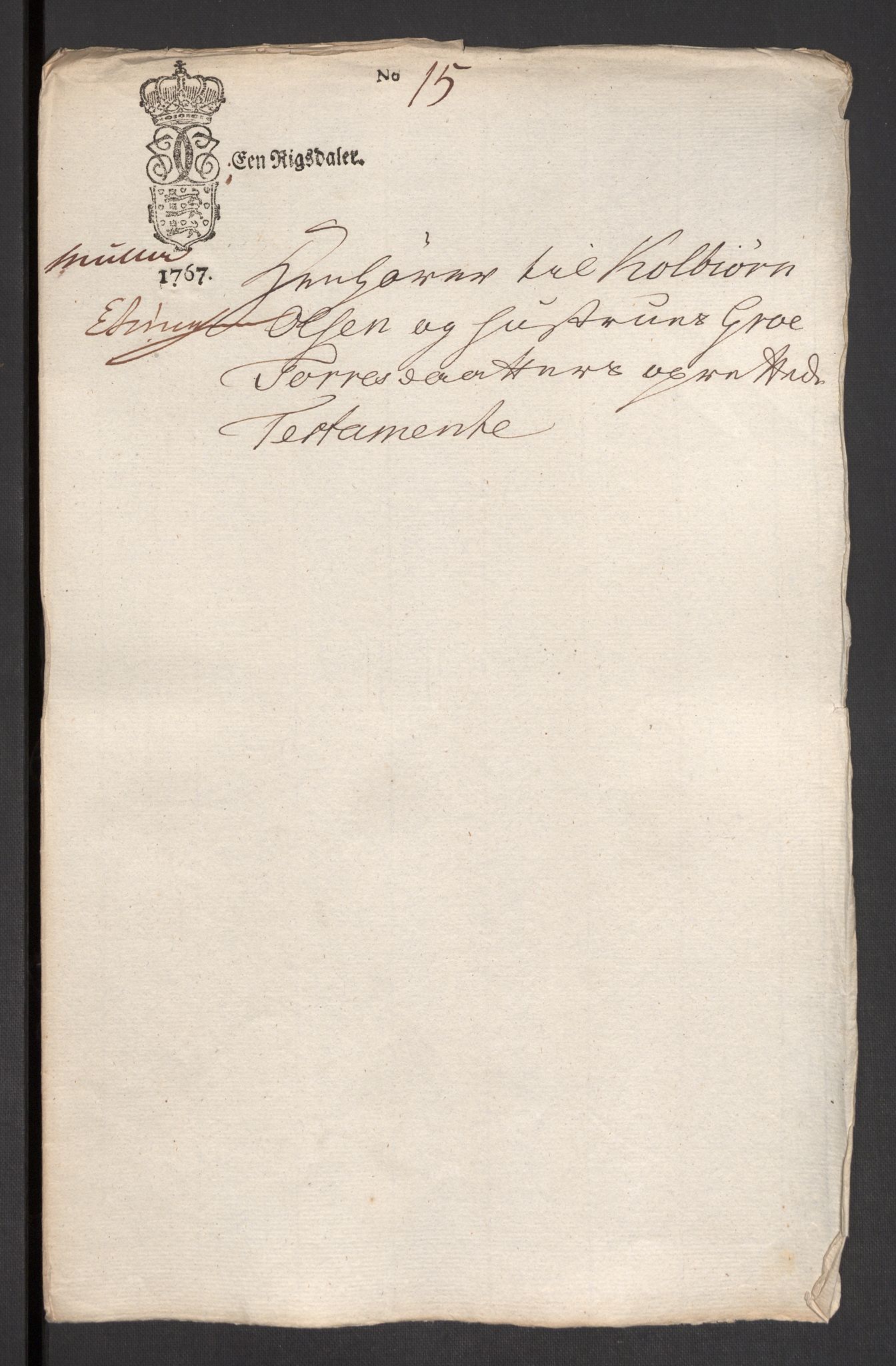 Danske Kanselli 1572-1799, RA/EA-3023/F/Fc/Fcc/Fcca/L0194: Norske innlegg 1572-1799, 1767, p. 168