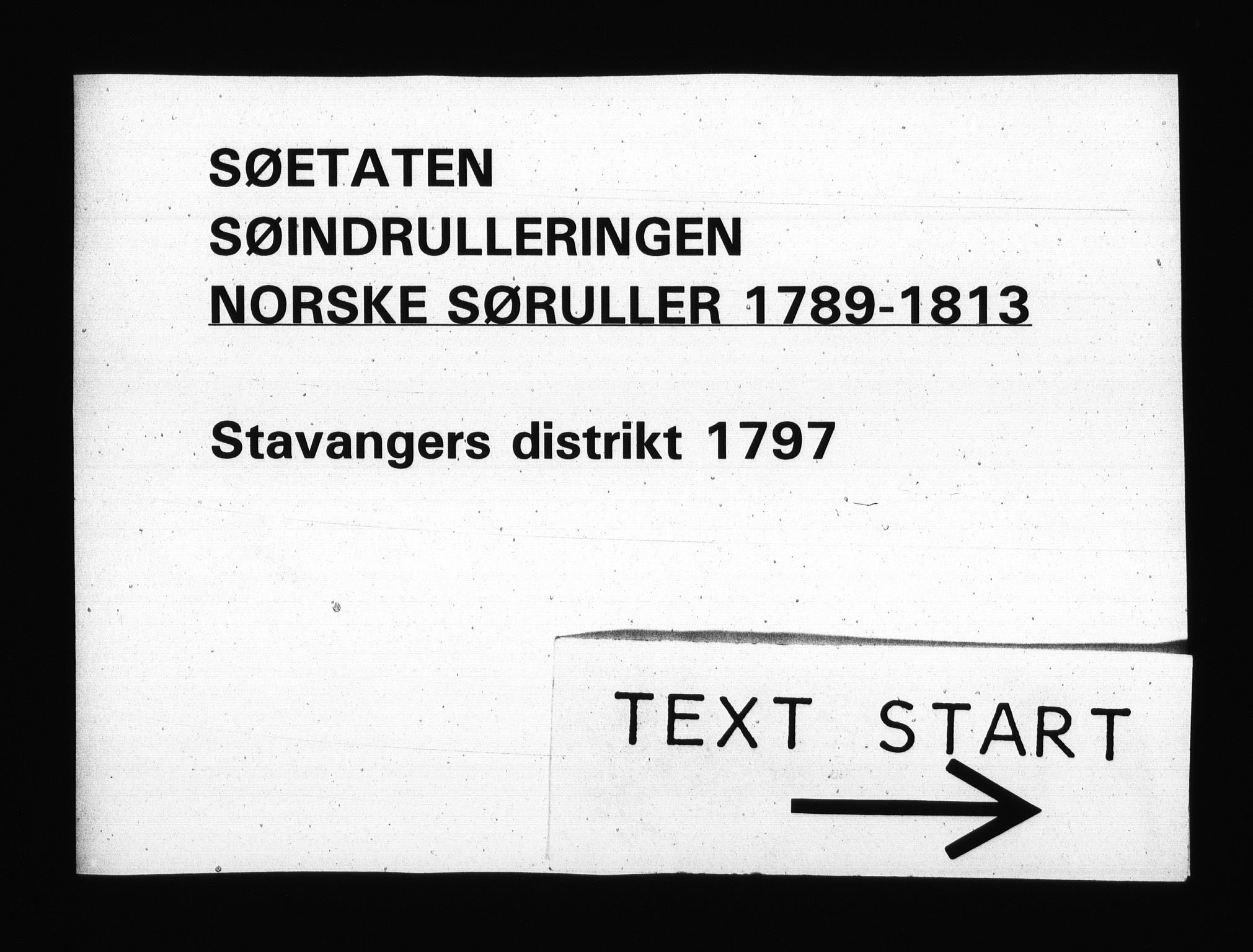 Sjøetaten, RA/EA-3110/F/L0273: Stavanger distrikt, bind 1, 1797