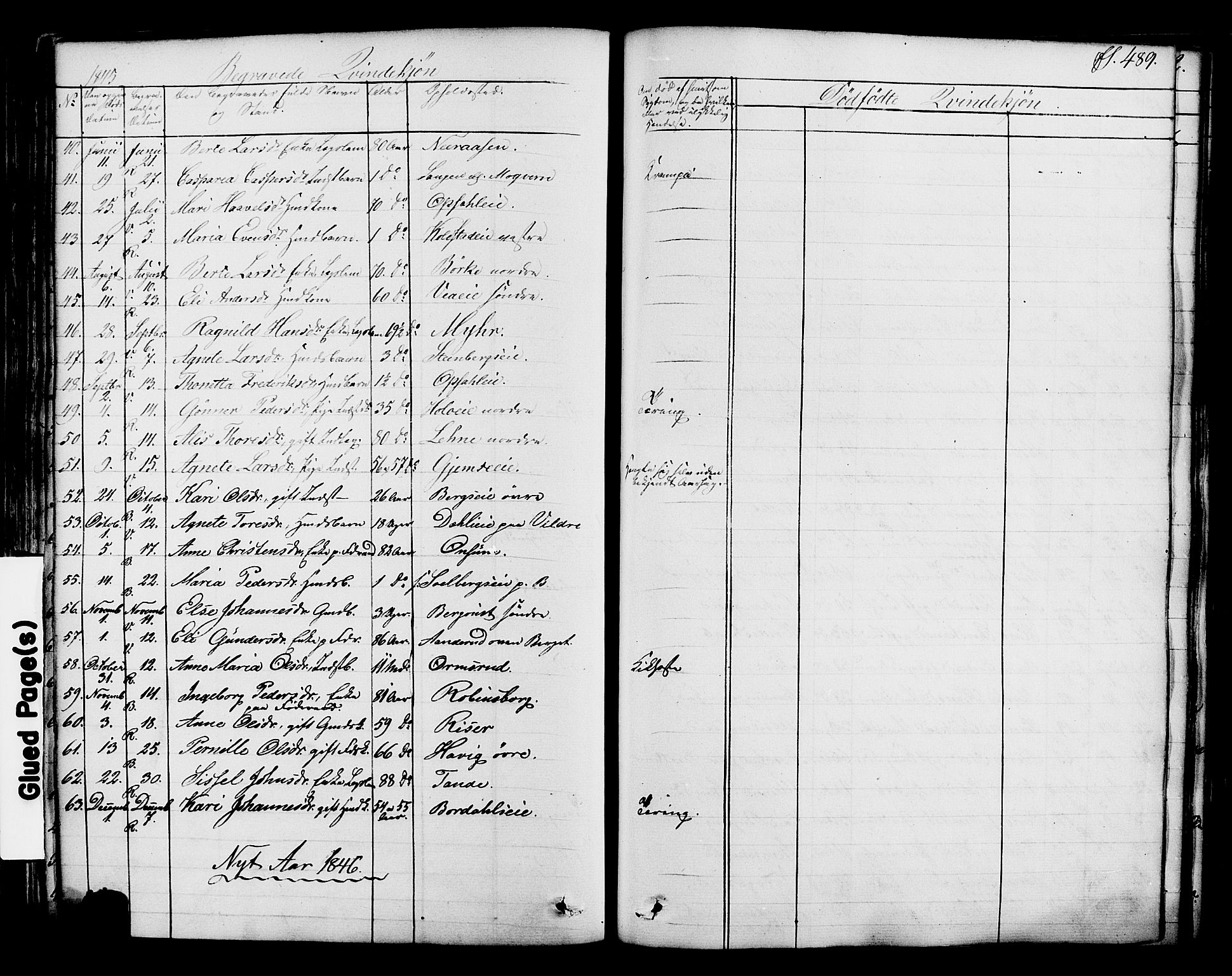 Ringsaker prestekontor, SAH/PREST-014/K/Ka/L0008: Parish register (official) no. 8, 1837-1850, p. 489