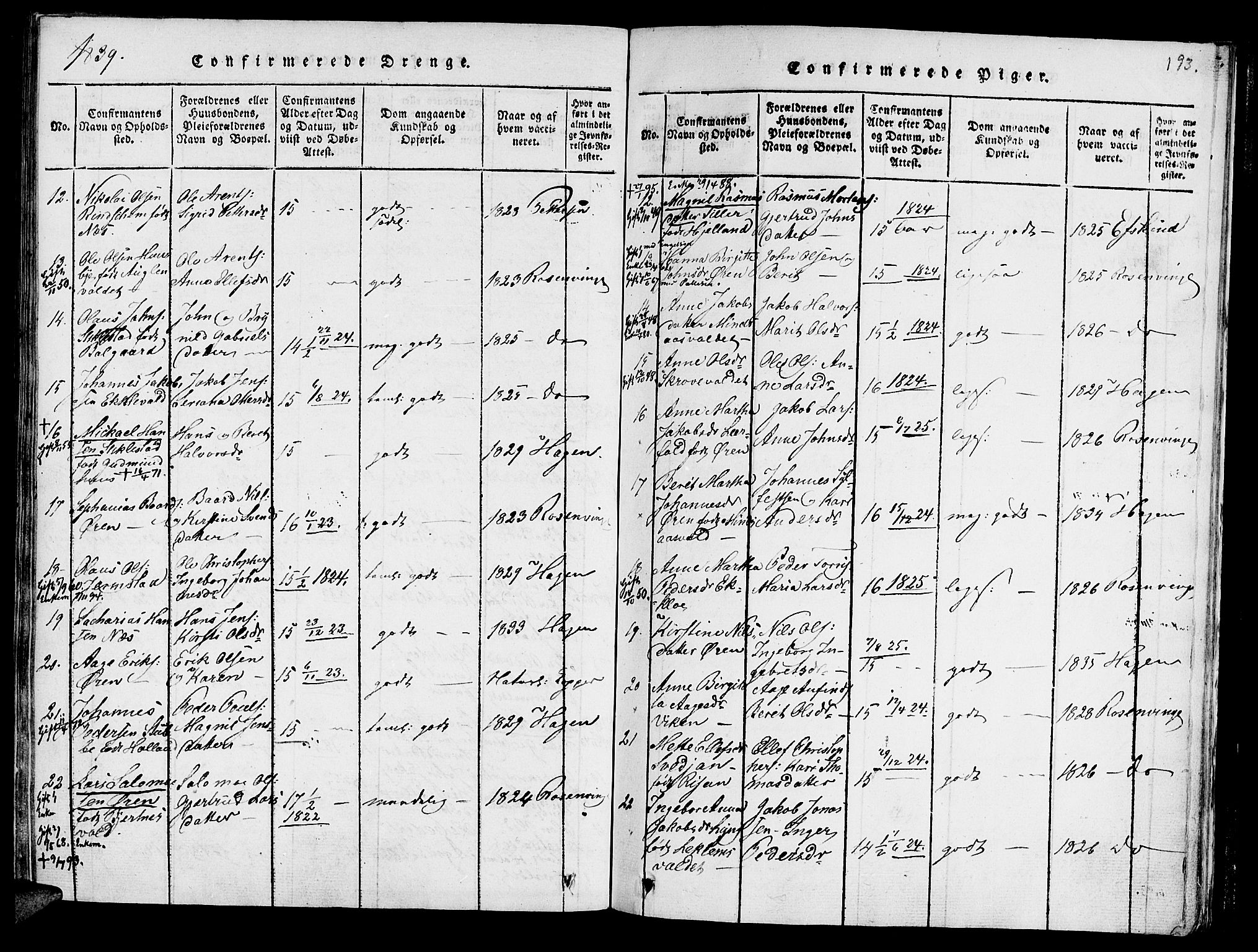 Ministerialprotokoller, klokkerbøker og fødselsregistre - Nord-Trøndelag, AV/SAT-A-1458/723/L0234: Parish register (official) no. 723A05 /1, 1816-1840, p. 193