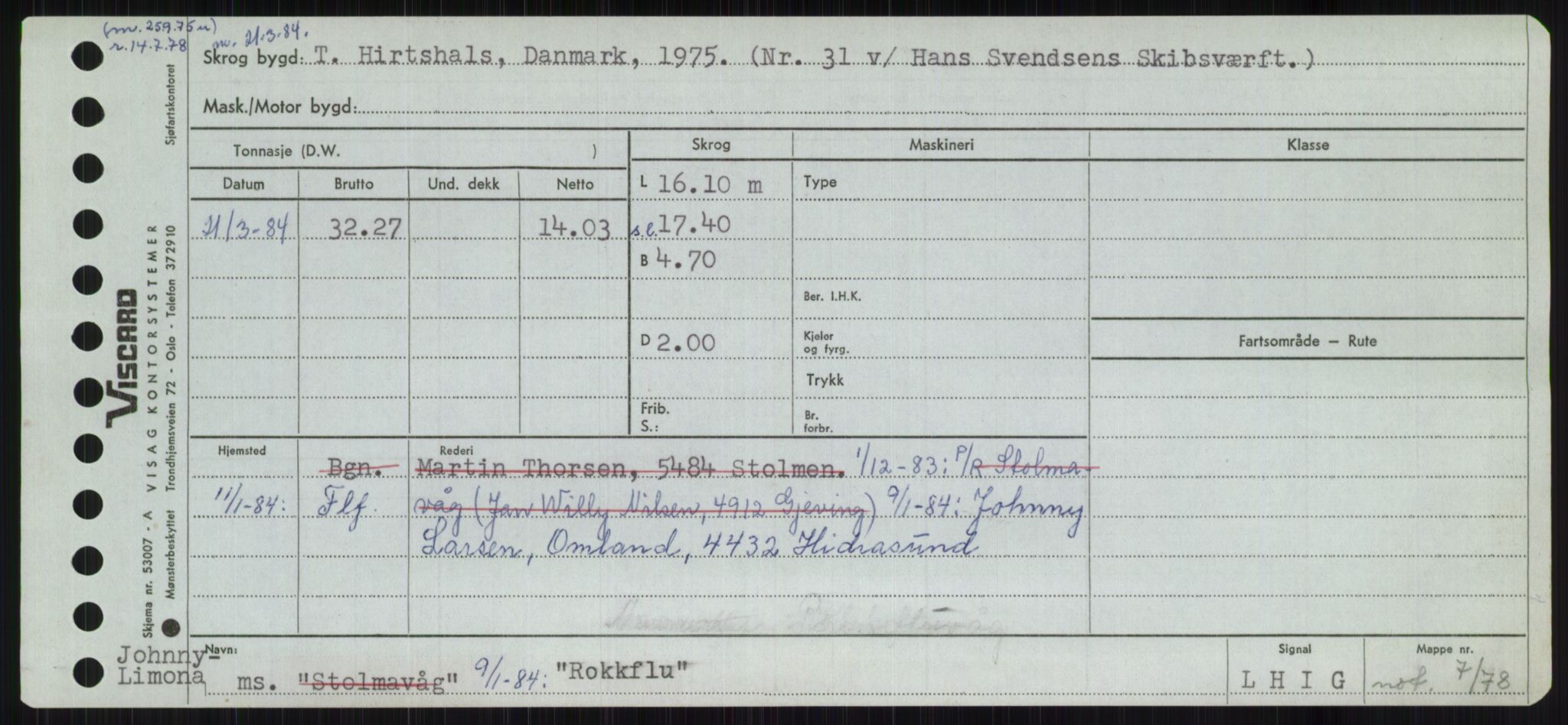 Sjøfartsdirektoratet med forløpere, Skipsmålingen, AV/RA-S-1627/H/Ha/L0004/0002: Fartøy, Mas-R / Fartøy, Odin-R, p. 793