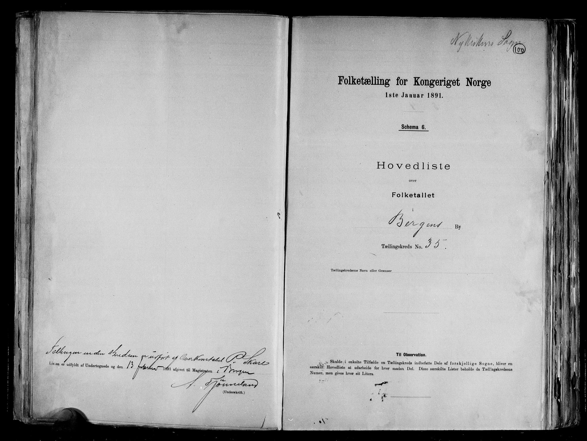 RA, 1891 Census for 1301 Bergen, 1891, p. 102