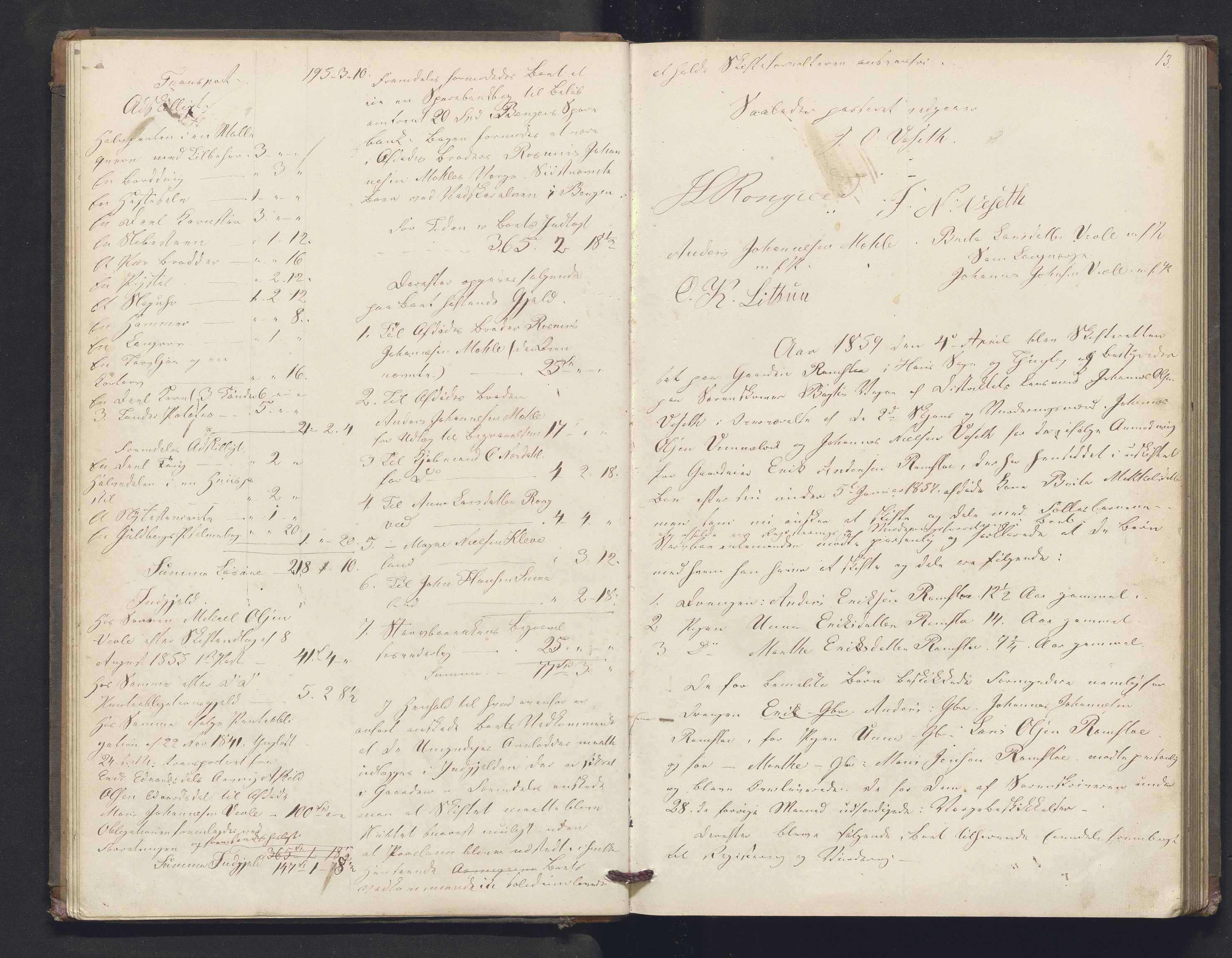 Nordhordland sorenskrivar, AV/SAB-A-2901/1/H/Hb/L0010: Registreringsprotokollar, 1859-1862, p. 12-13