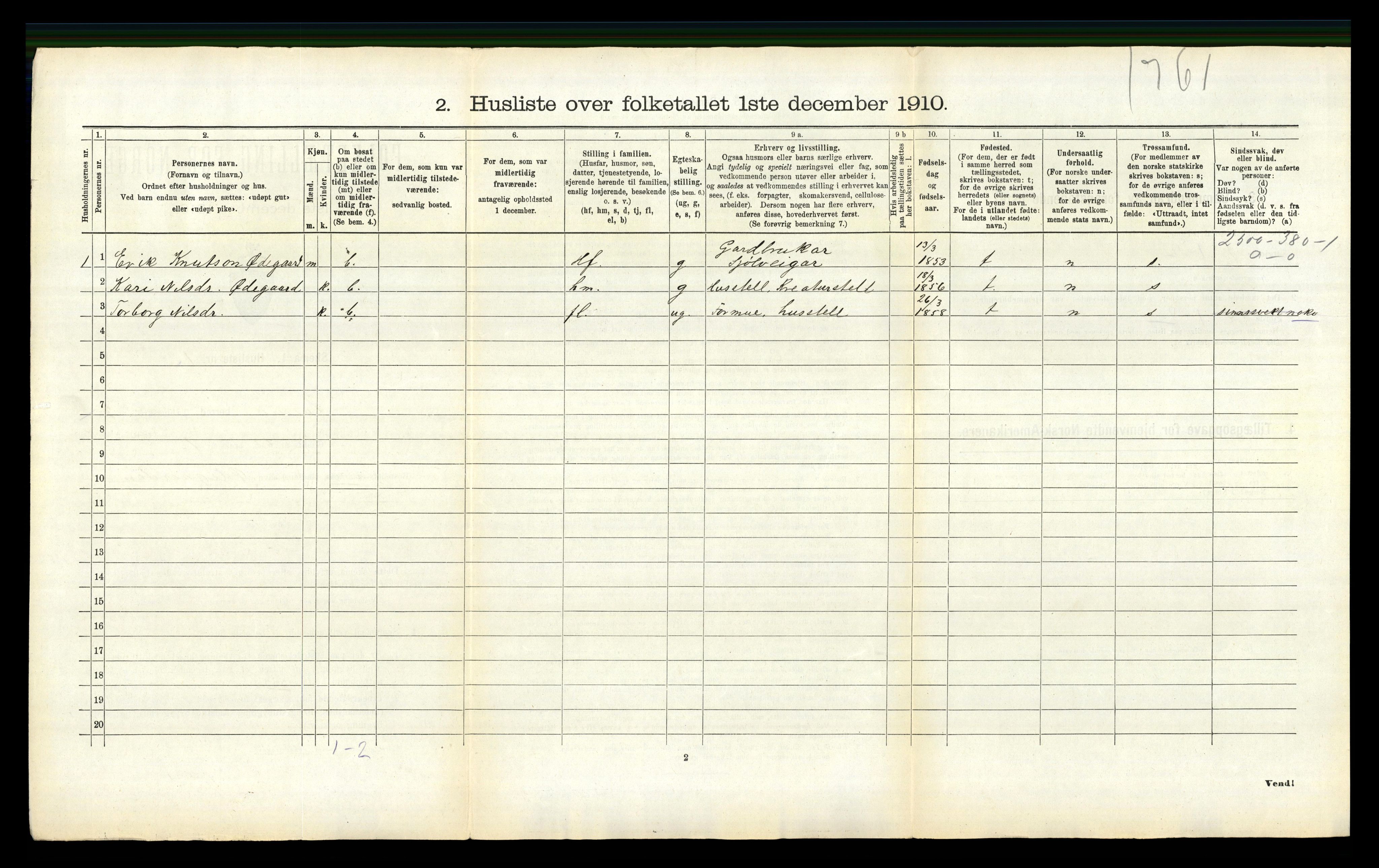 RA, 1910 census for Luster, 1910, p. 102