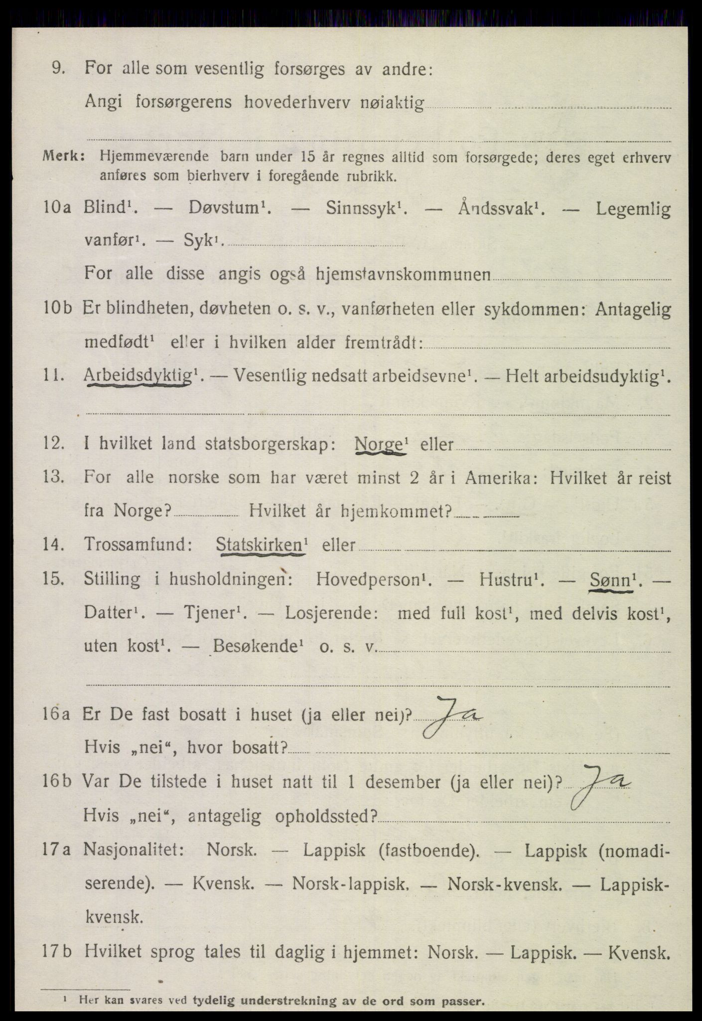 SAT, 1920 census for Otterøy, 1920, p. 1776