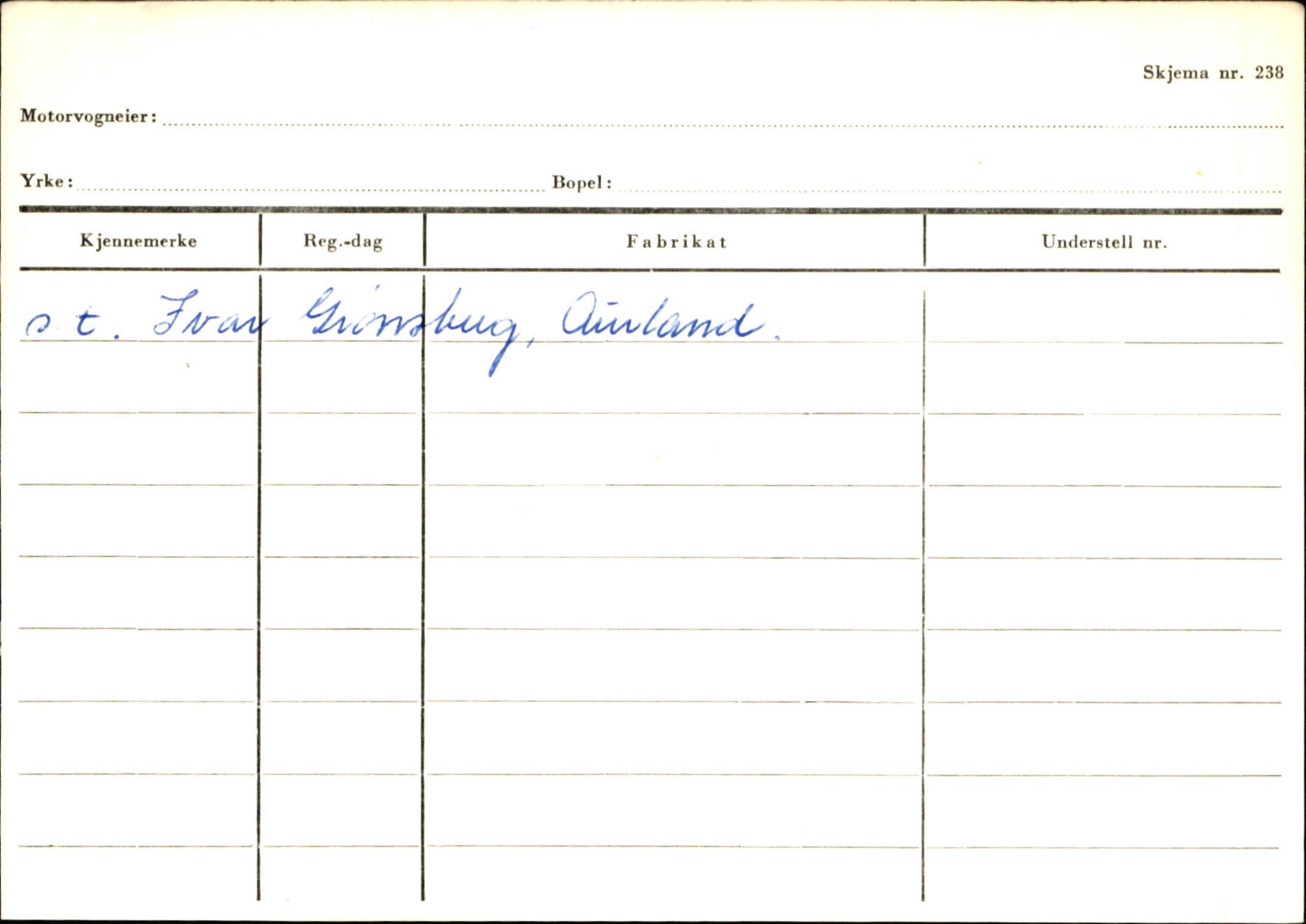 Statens vegvesen, Sogn og Fjordane vegkontor, SAB/A-5301/4/F/L0125: Eigarregister Sogndal V-Å. Aurland A-Å. Fjaler A-N, 1945-1975, p. 1160