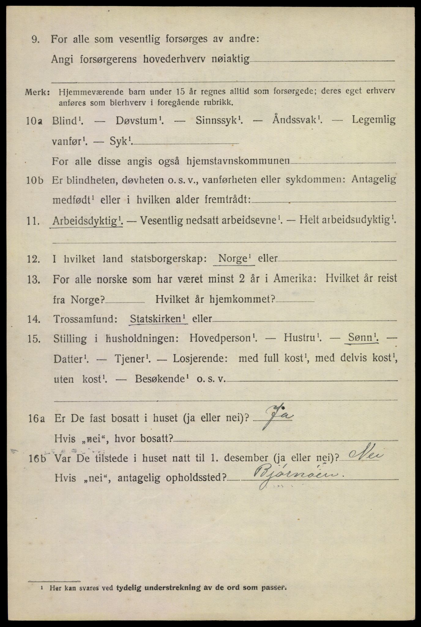 SAKO, 1920 census for Øvre Sandsvær, 1920, p. 3725