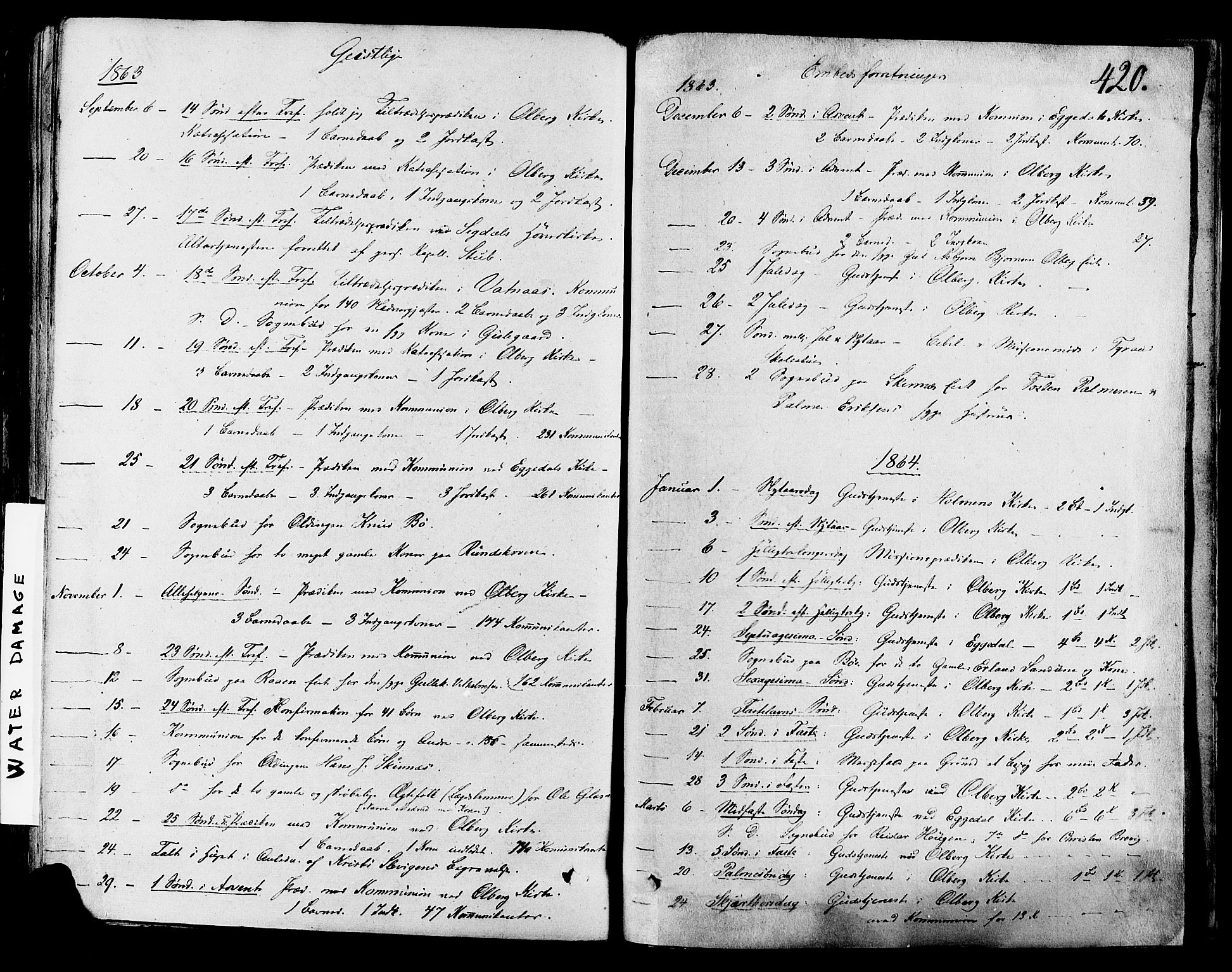 Krødsherad kirkebøker, SAKO/A-19/F/Fa/L0003: Parish register (official) no. 3, 1851-1872, p. 420