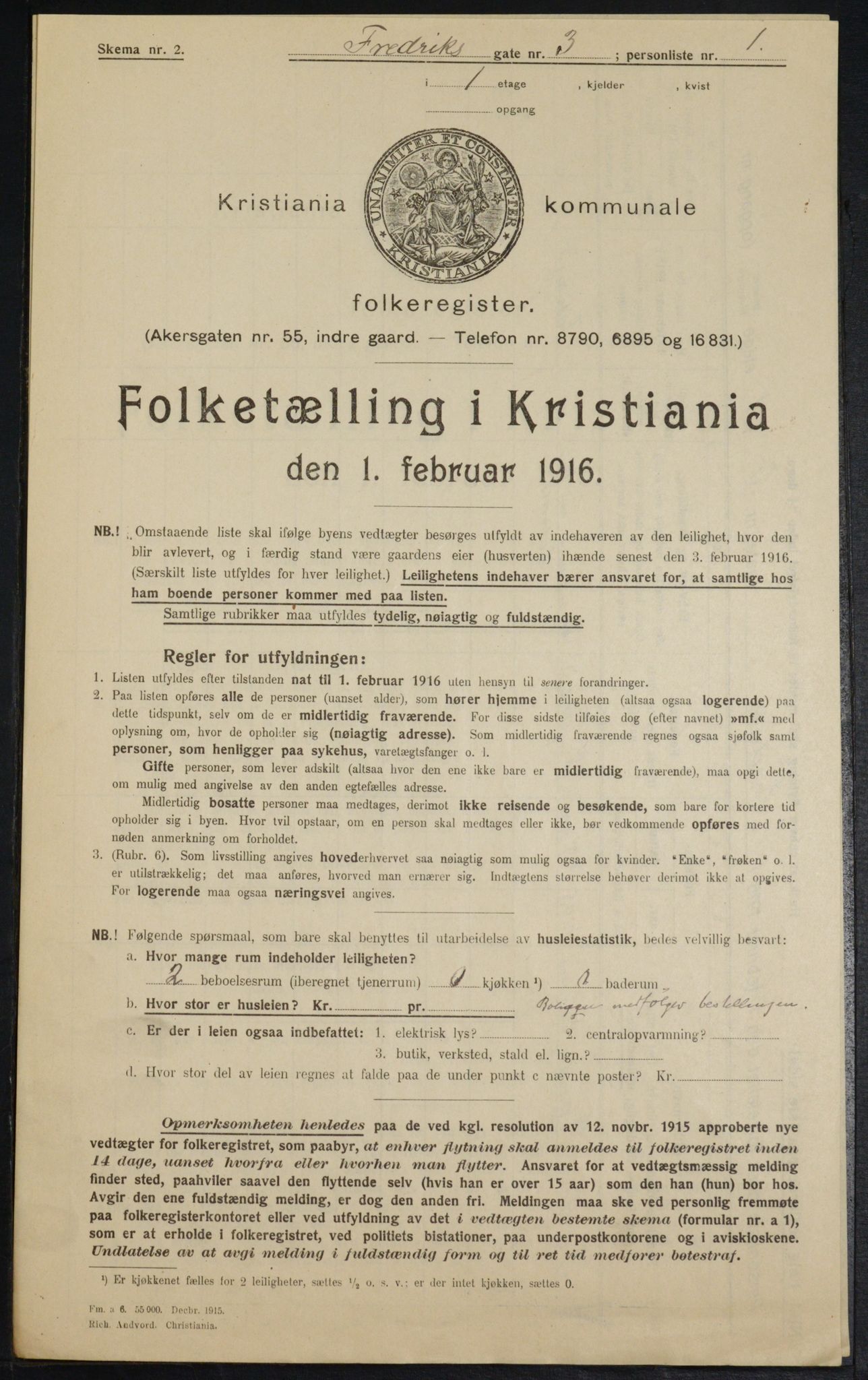 OBA, Municipal Census 1916 for Kristiania, 1916, p. 27041