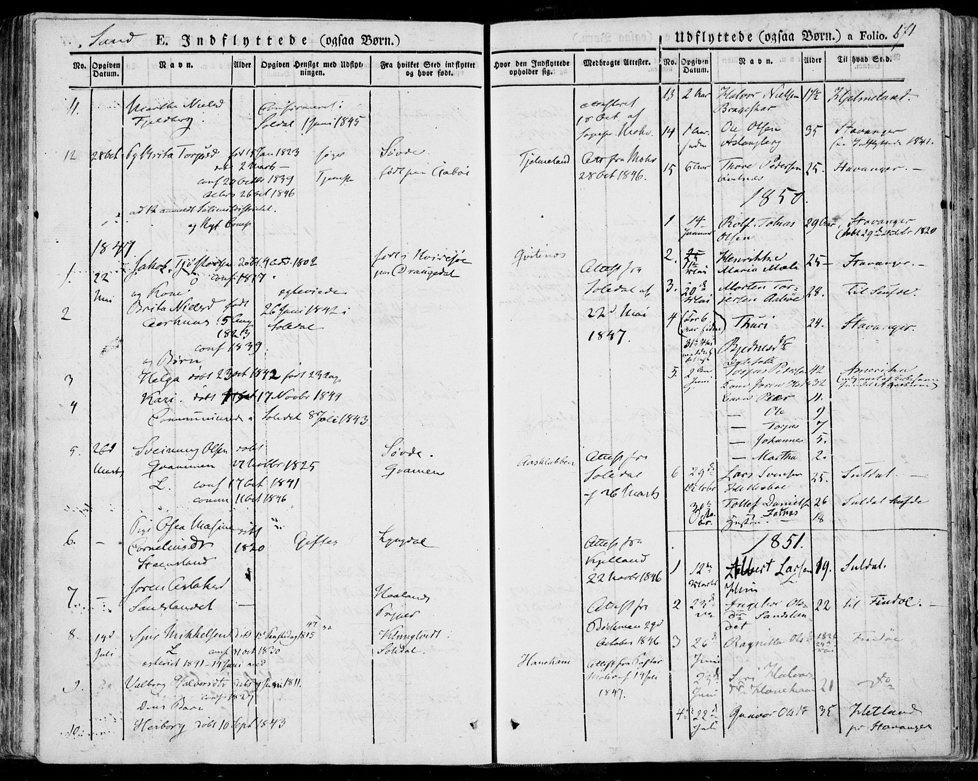 Jelsa sokneprestkontor, SAST/A-101842/01/IV: Parish register (official) no. A 6.2, 1828-1853, p. 671