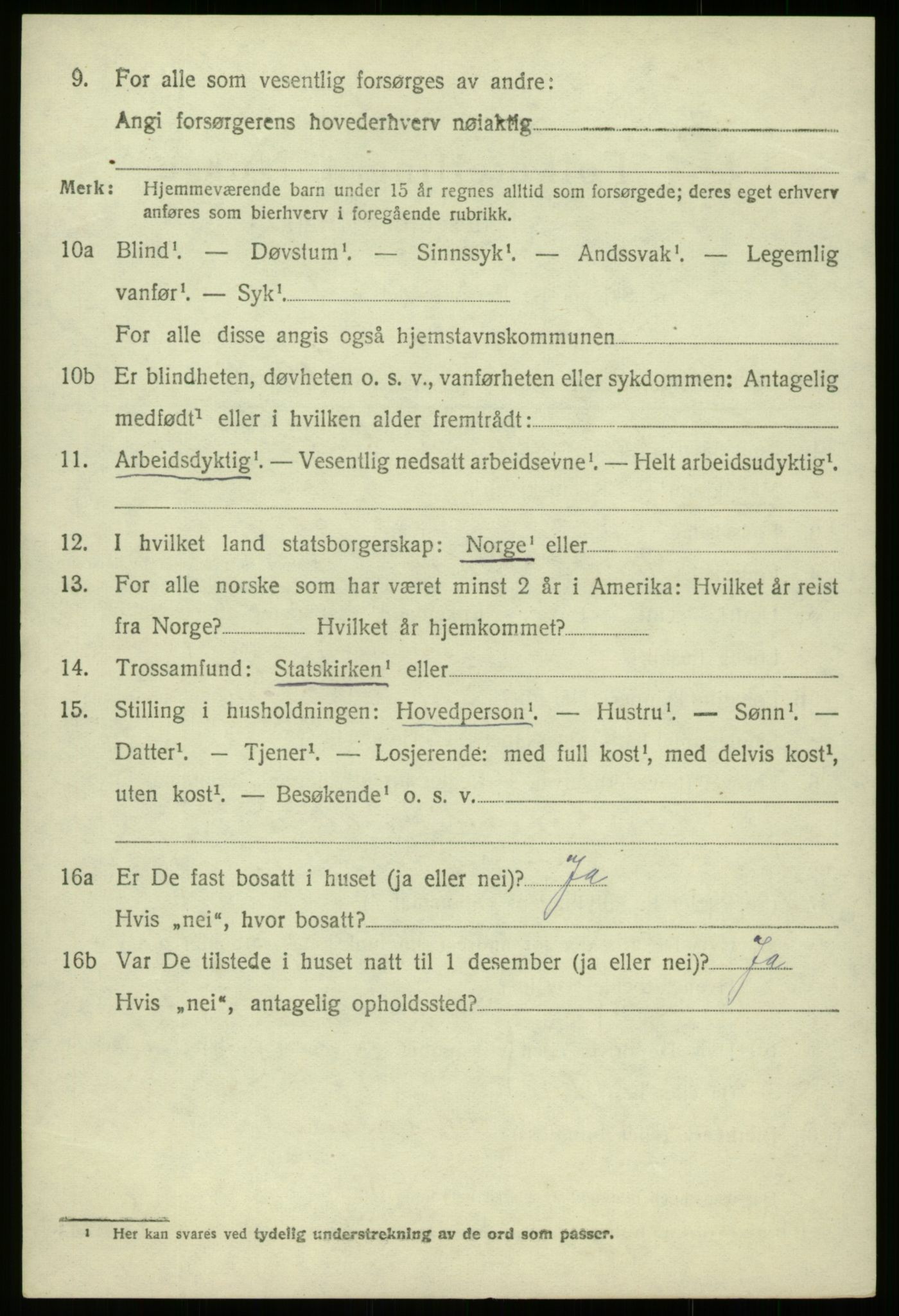 SAB, 1920 census for Davik, 1920, p. 5354