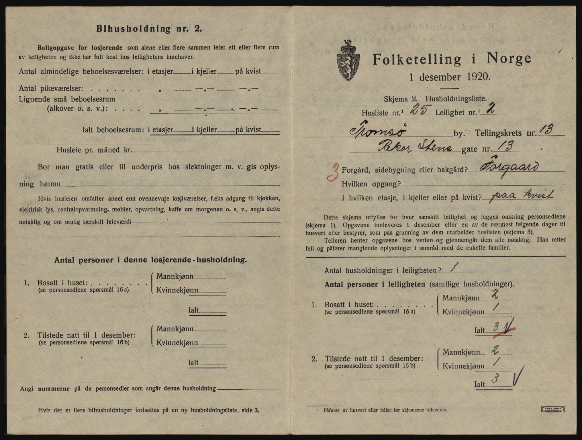 SATØ, 1920 census for Tromsø, 1920, p. 6331