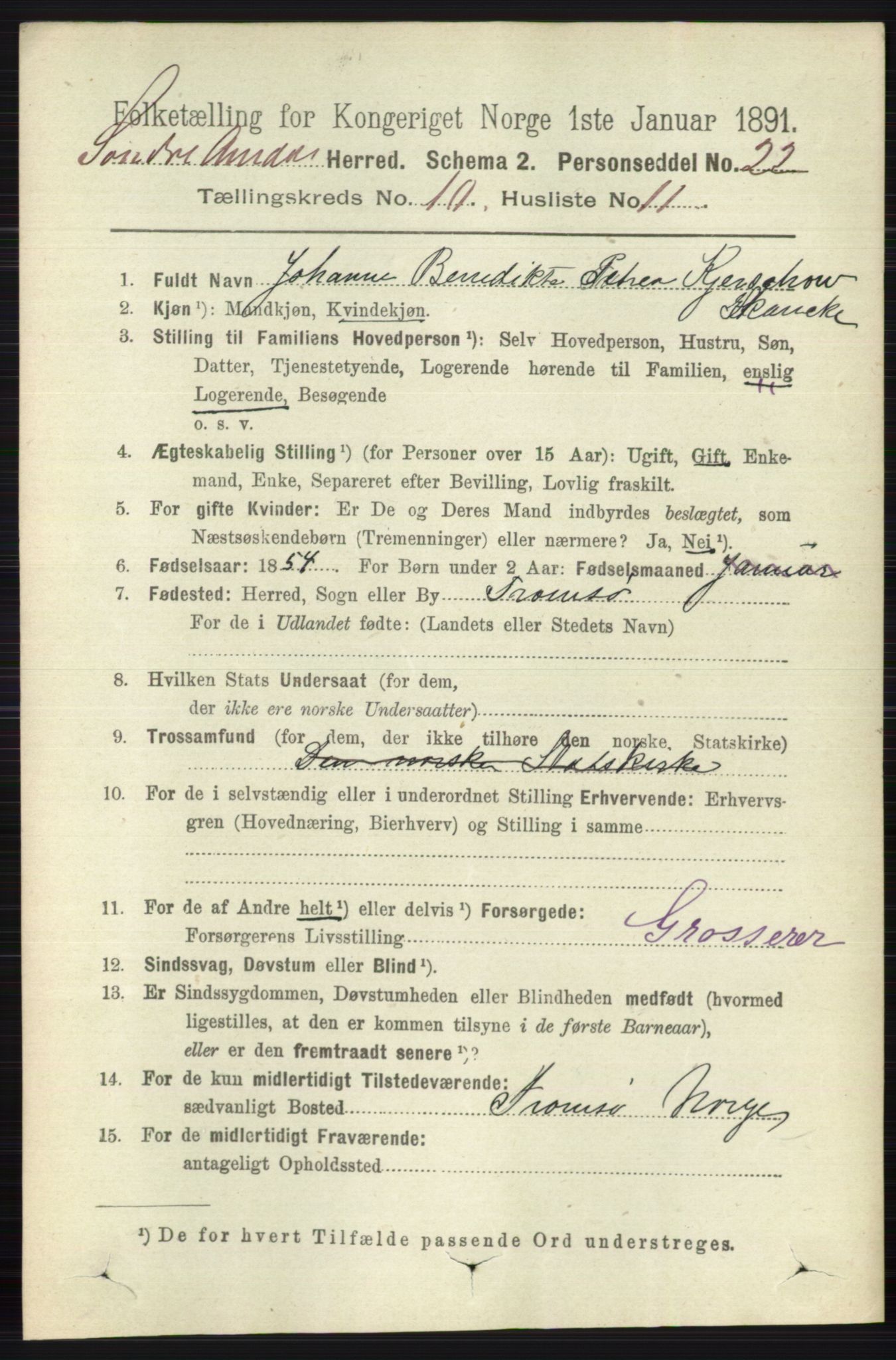 RA, 1891 census for 0540 Sør-Aurdal, 1891, p. 5955